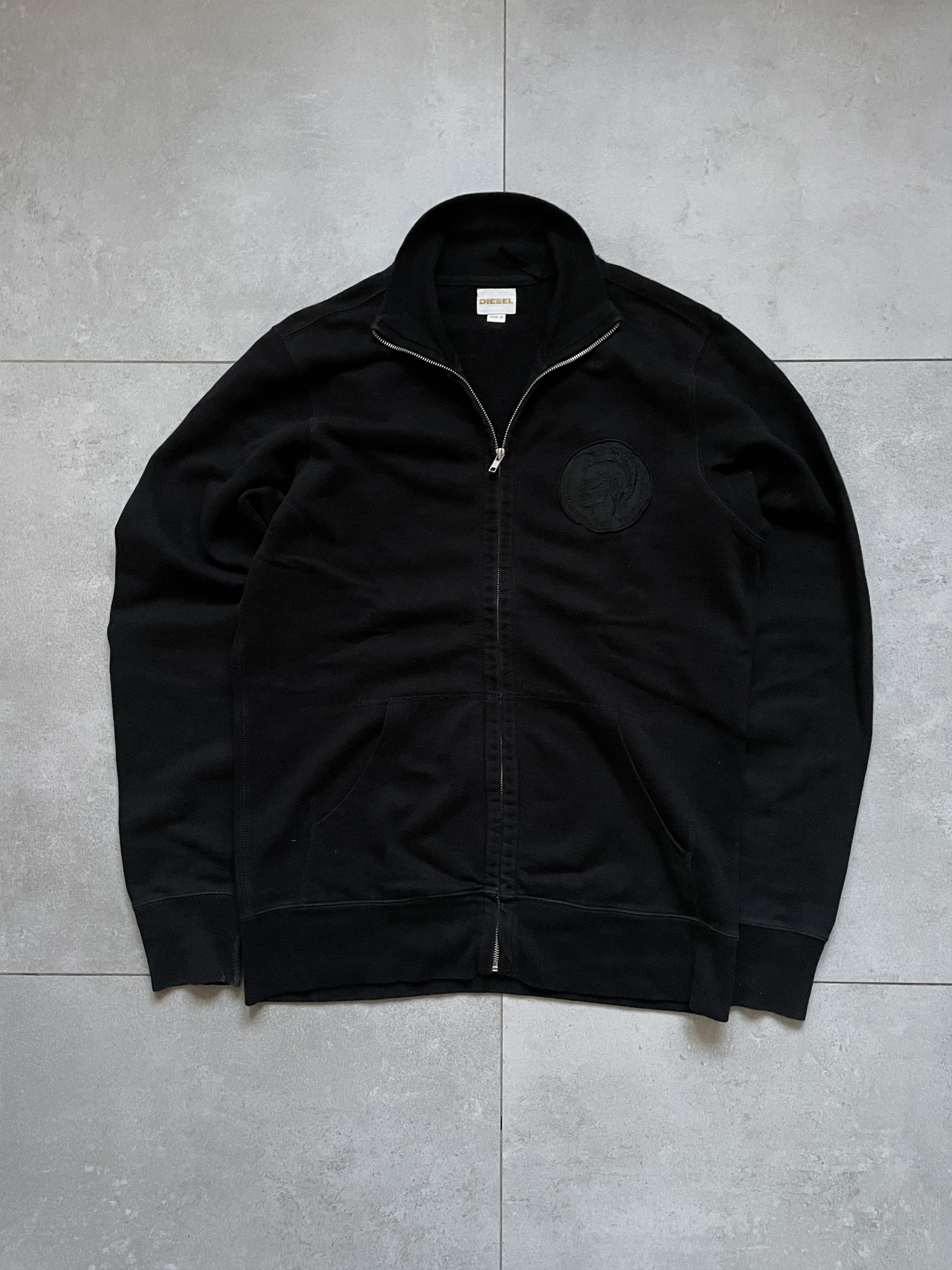 Diesel Y2K DIESEL SLIM FIT BLACK ZIP SWEATSHIRT Size US M / EU 48-50 / 2 - 1 Thumbnail