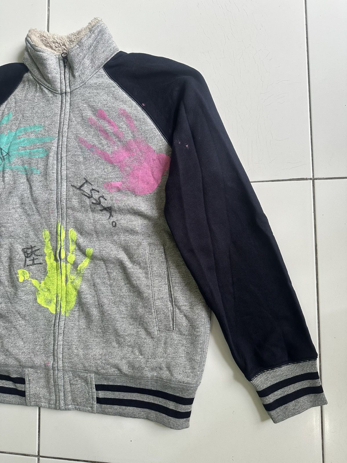 Handmade × Uniqlo Vintage Uniqlo Handmade sherpa zip up Sweater Size US L / EU 52-54 / 3 - 4 Thumbnail