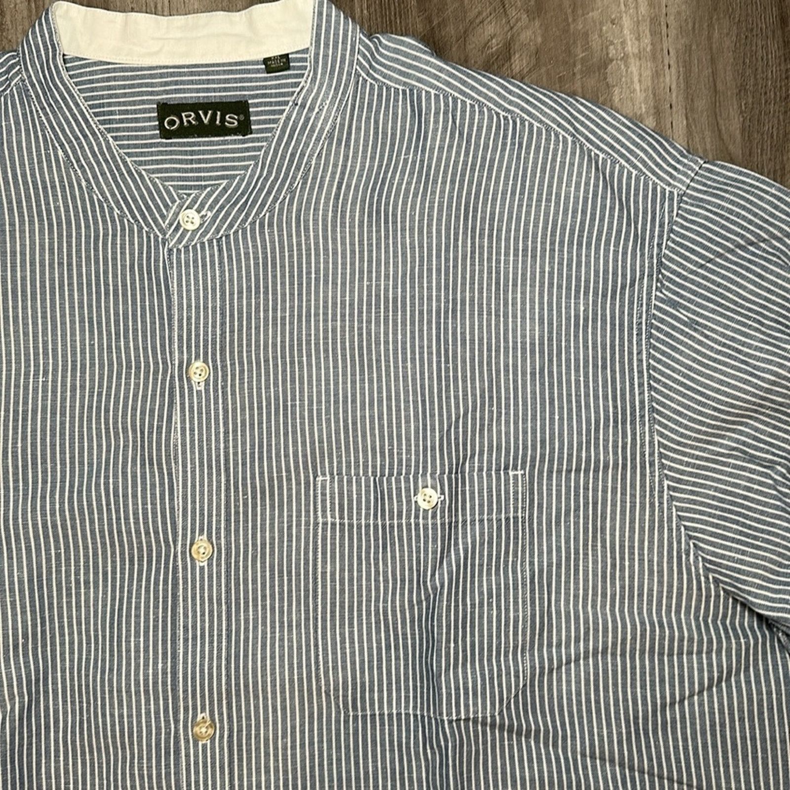 Orvis Orvis Frontier Collar Linen Blend Long Sleeve - 2XL Size US XXL / EU 58 / 5 - 5 Thumbnail