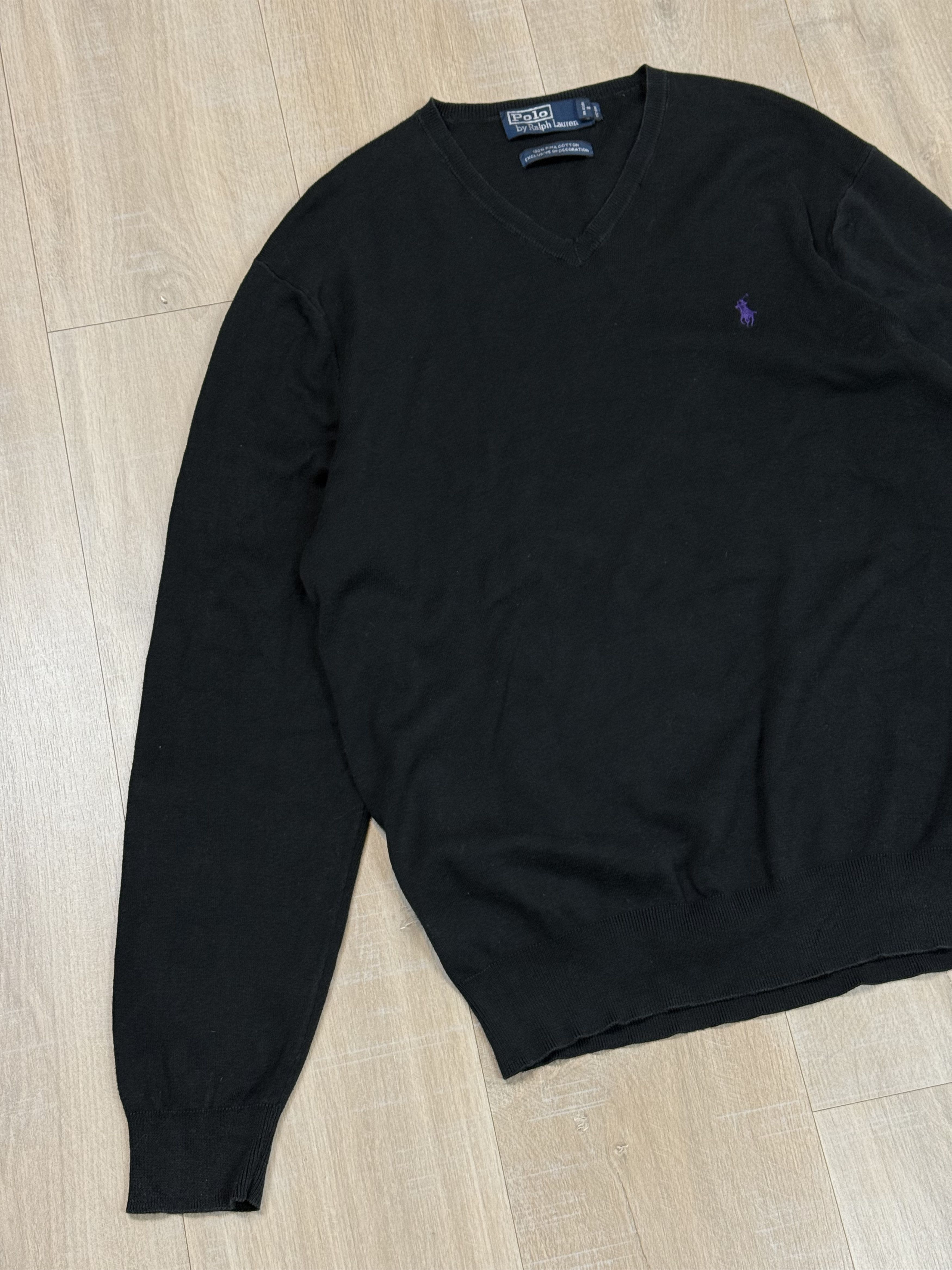 Polo Ralph Lauren Vintage 90s Polo by Ralph Lauren V-neck Sweater Size US L / EU 52-54 / 3 - 2 Thumbnail