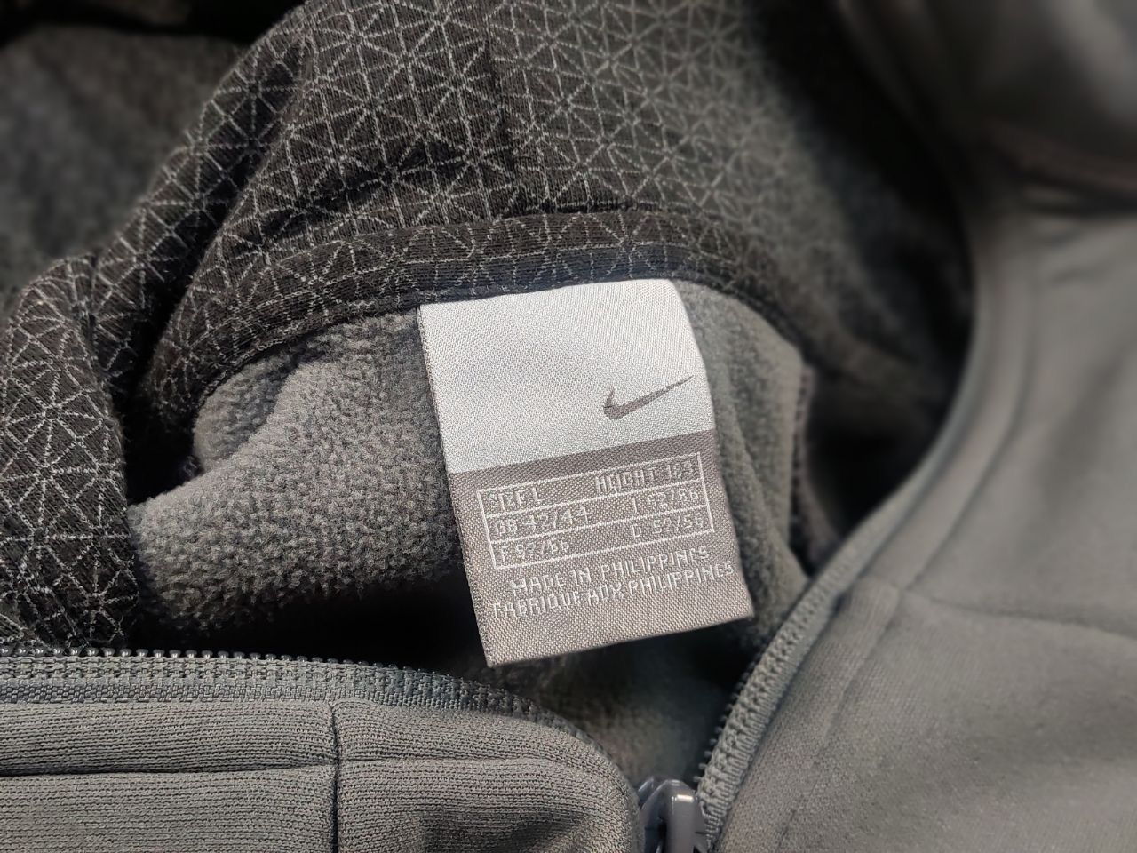 Nike Vintage Nike Swoosh Y2K Ninja Japan Full Zip Gray Hoodie Size US L / EU 52-54 / 3 - 16 Thumbnail