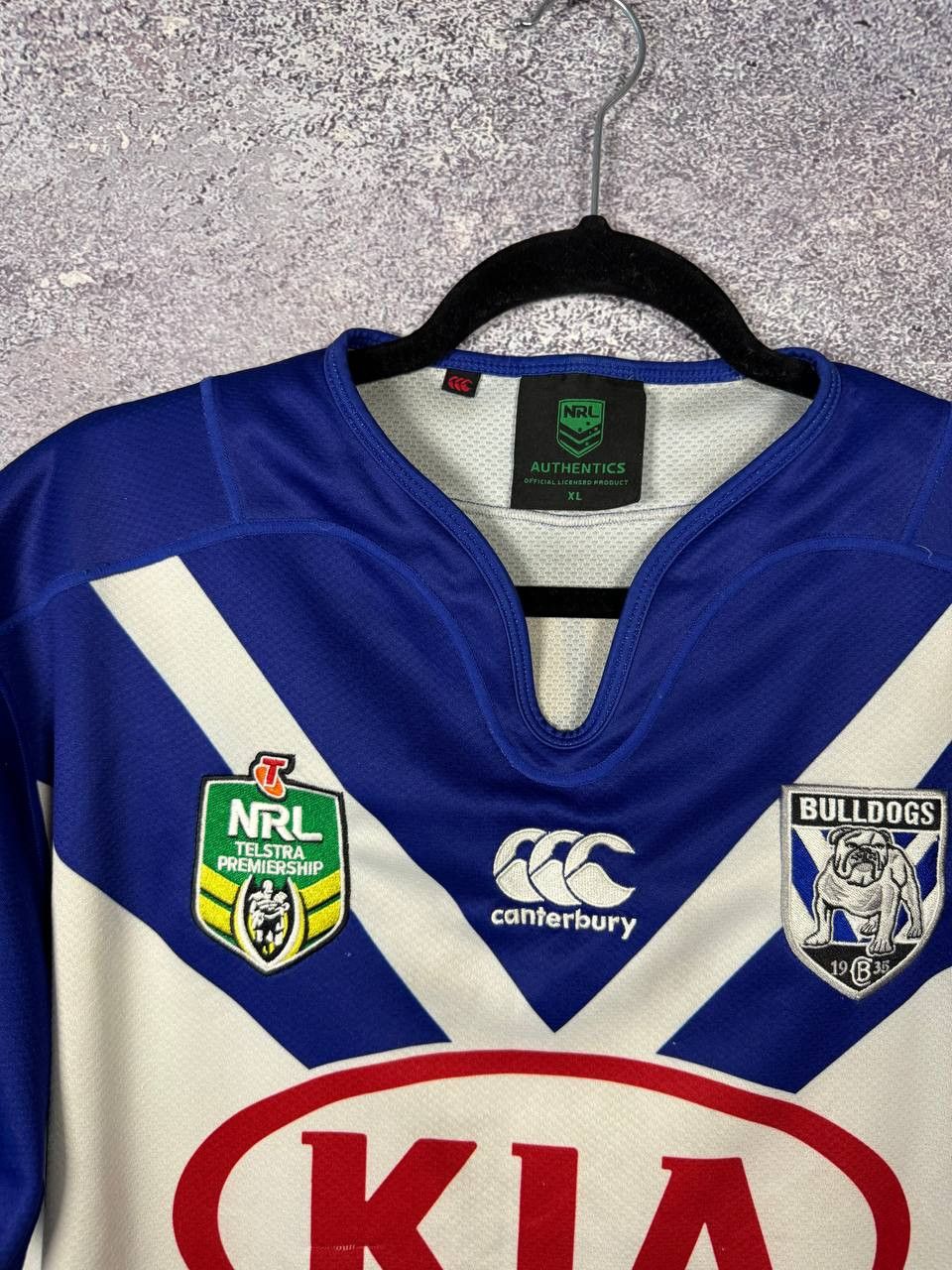 Canterbury of New Zealand Bulldogs 2017 Home Rugby League Jersey NRL Canterbury XL Size US XL / EU 56 / 4 - 5 Thumbnail