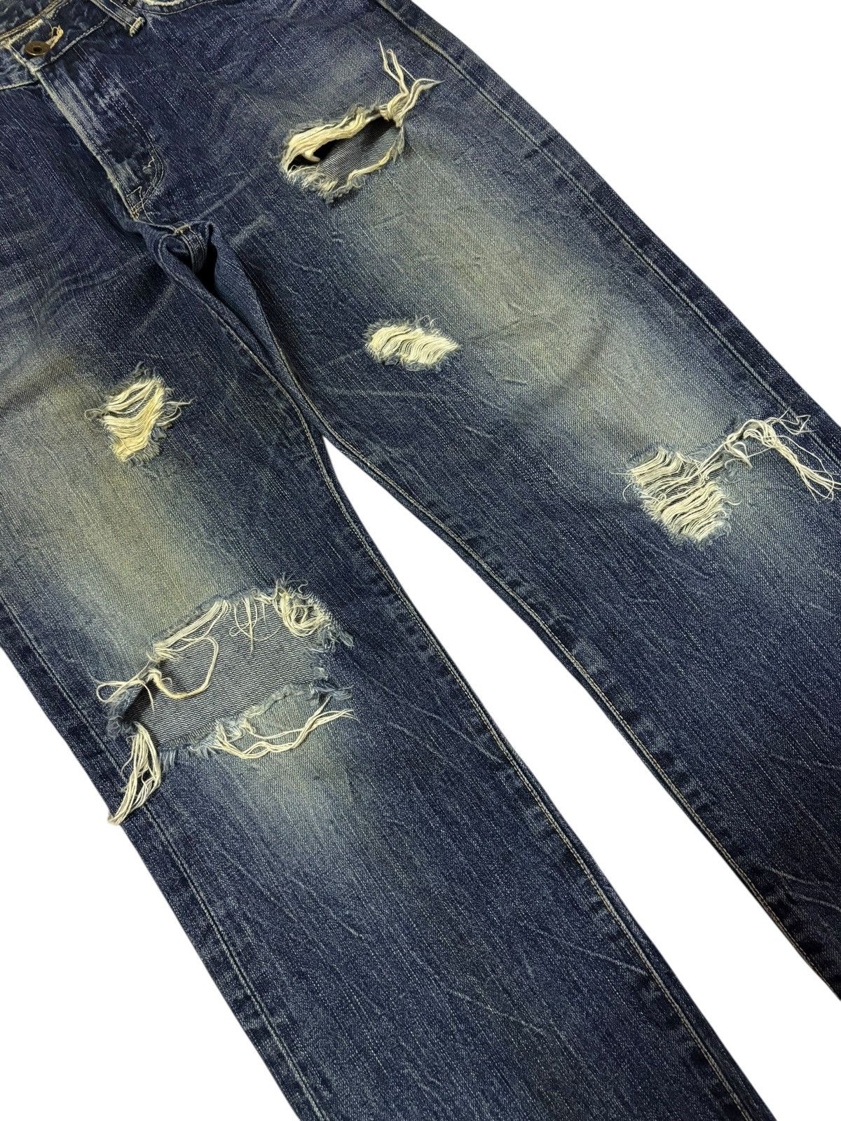 Edwin Vtg Edwin Japan 505 Selvedge Distressed Jeans Size US 28 / EU 44 - 5 Thumbnail