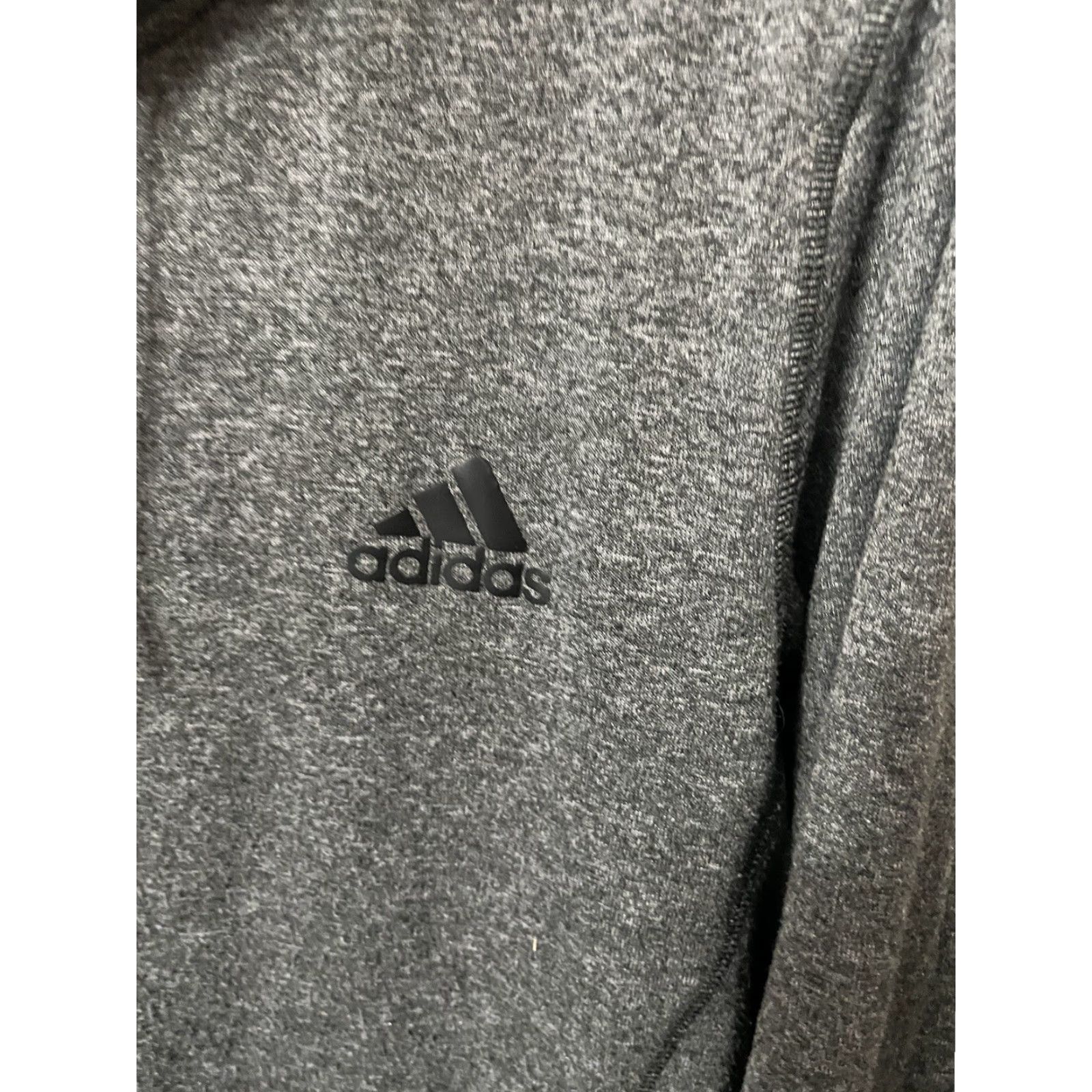 Adidas VINTAGE Adidas Climawarm Hoodie - Gray Black - Drawstring Hood - Women's - Size M Size M / US 6-8 / IT 42-44 - 3 Thumbnail