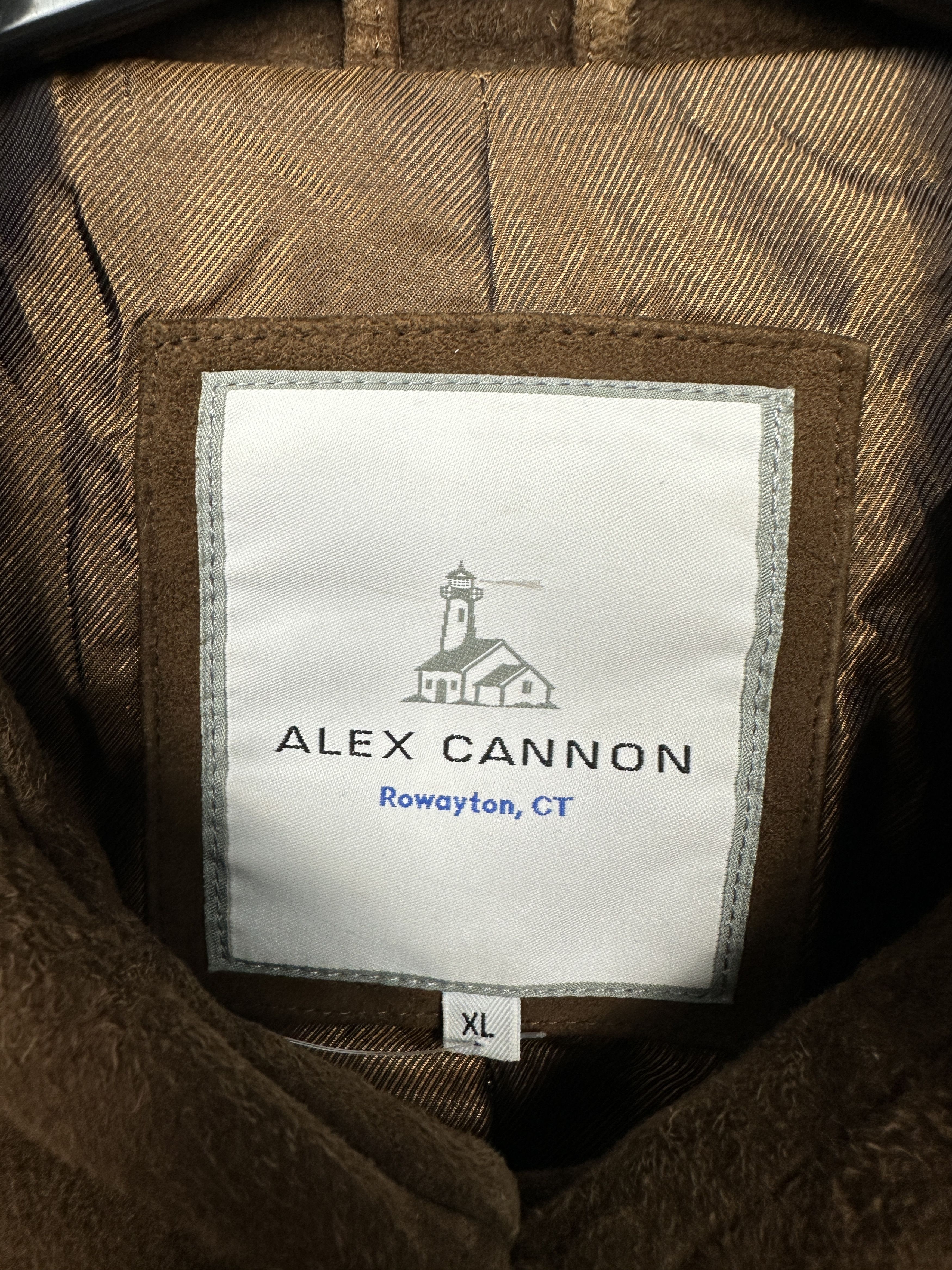 Genuine Leather Alex Cannon Mens Suede Leather Jacket Size US XL / EU 56 / 4 - 4 Thumbnail