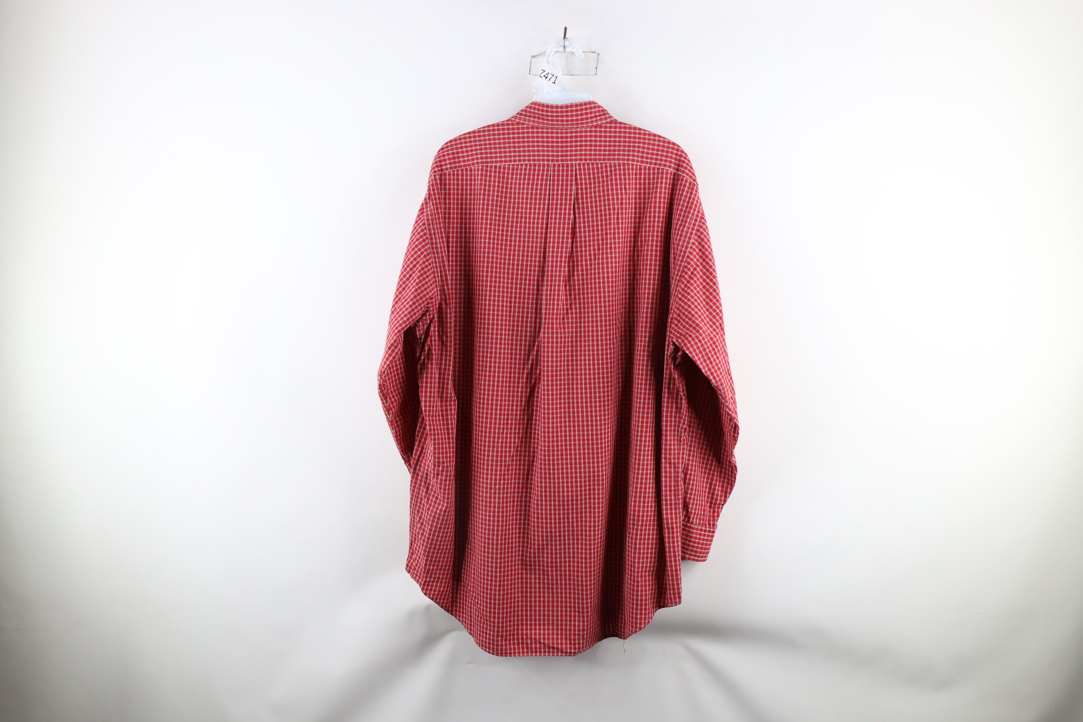 Ralph Lauren × Vintage Vintage 90s Ralph Lauren Collared Button Down Shirt Red Size US L / EU 52-54 / 3 - 7 Thumbnail