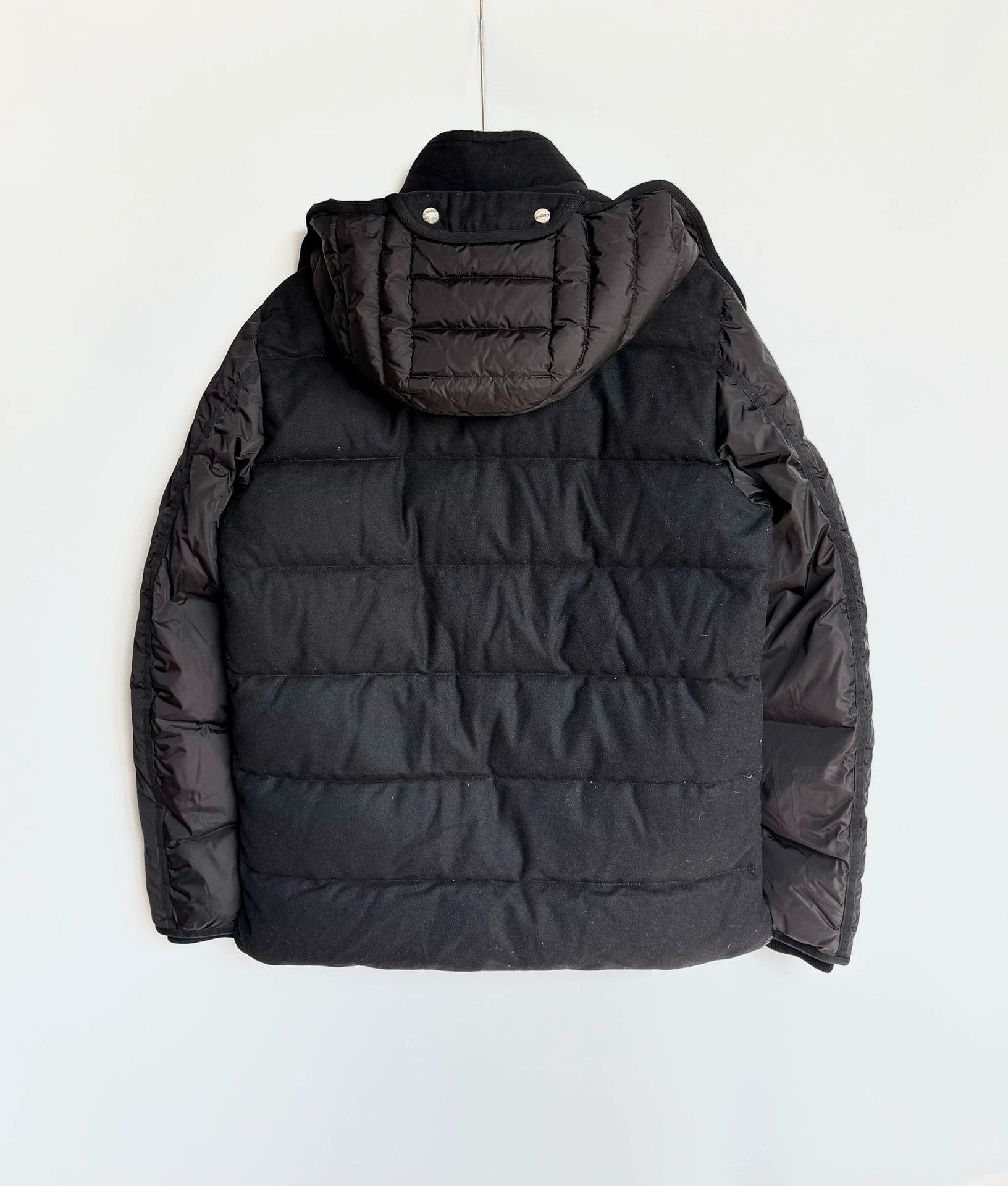 Moncler Moncler Wool Blend Down Jacket 5 118cm Chest 70cm Length Size US M / EU 48-50 / 2 - 2 Thumbnail