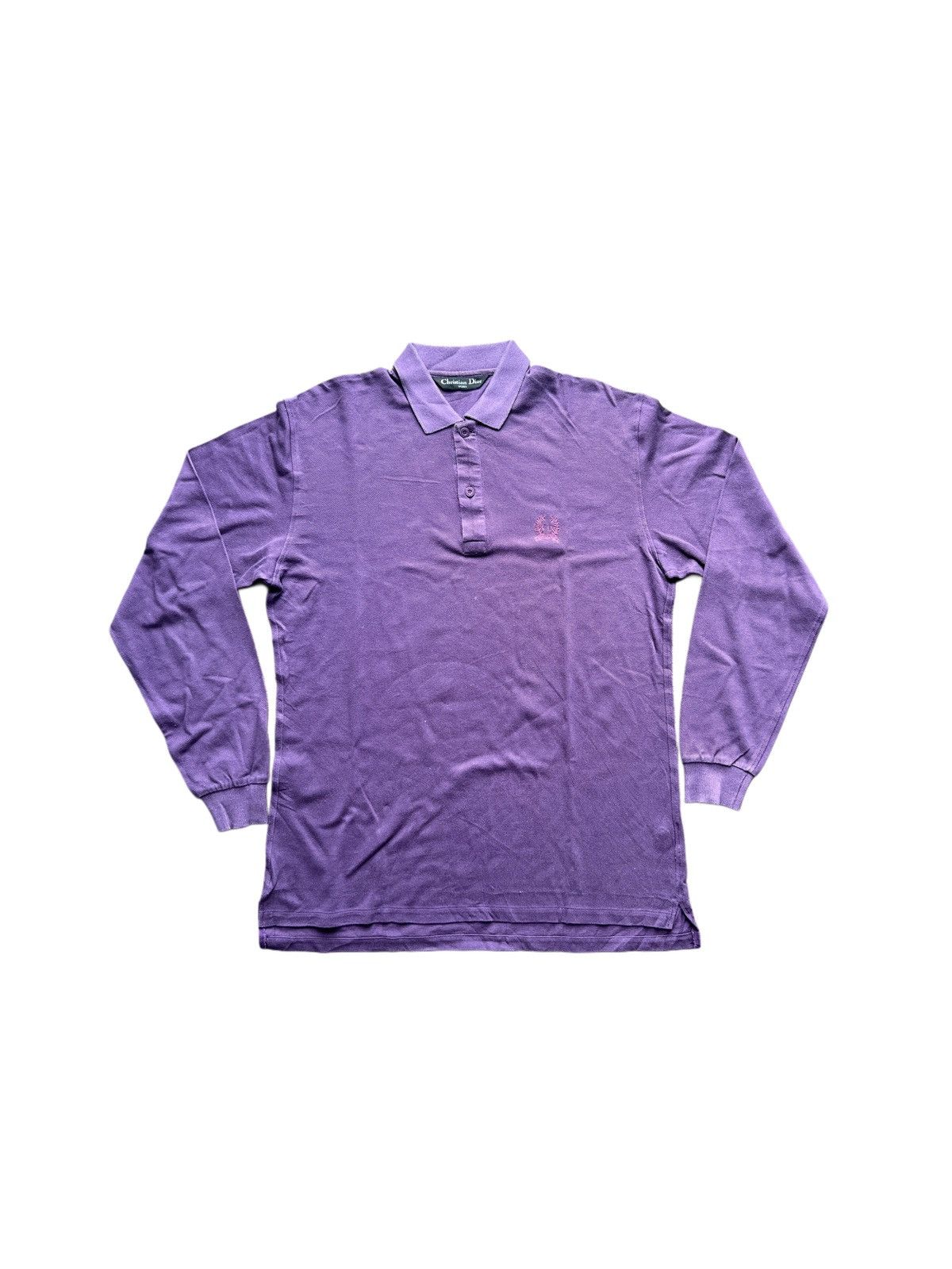 Christian Dior Monsieur × Vintage Vintage Christian Dior Sport Long Sleeve Polo Shirt Size US L / EU 52-54 / 3 - 1 Thumbnail