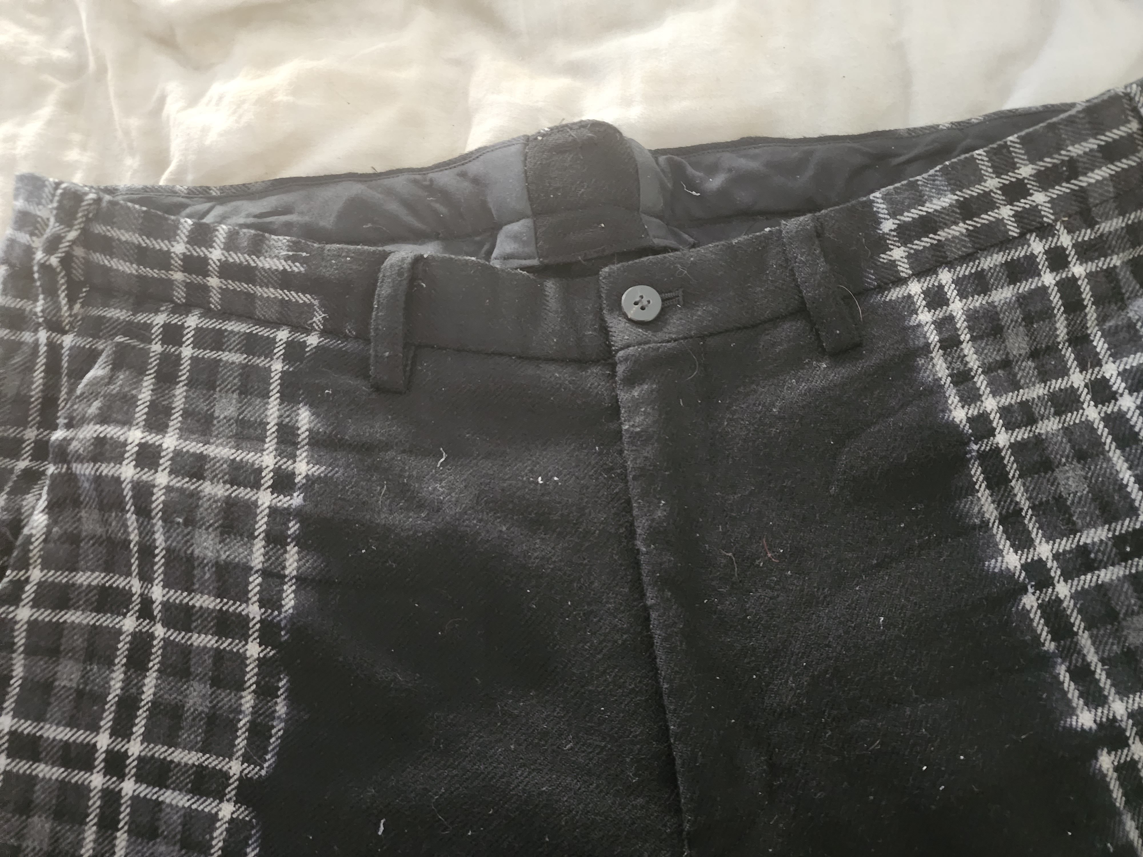 Issey Miyake FADEOUT WOOL PLAID SUIT Size 40R - 4 Thumbnail