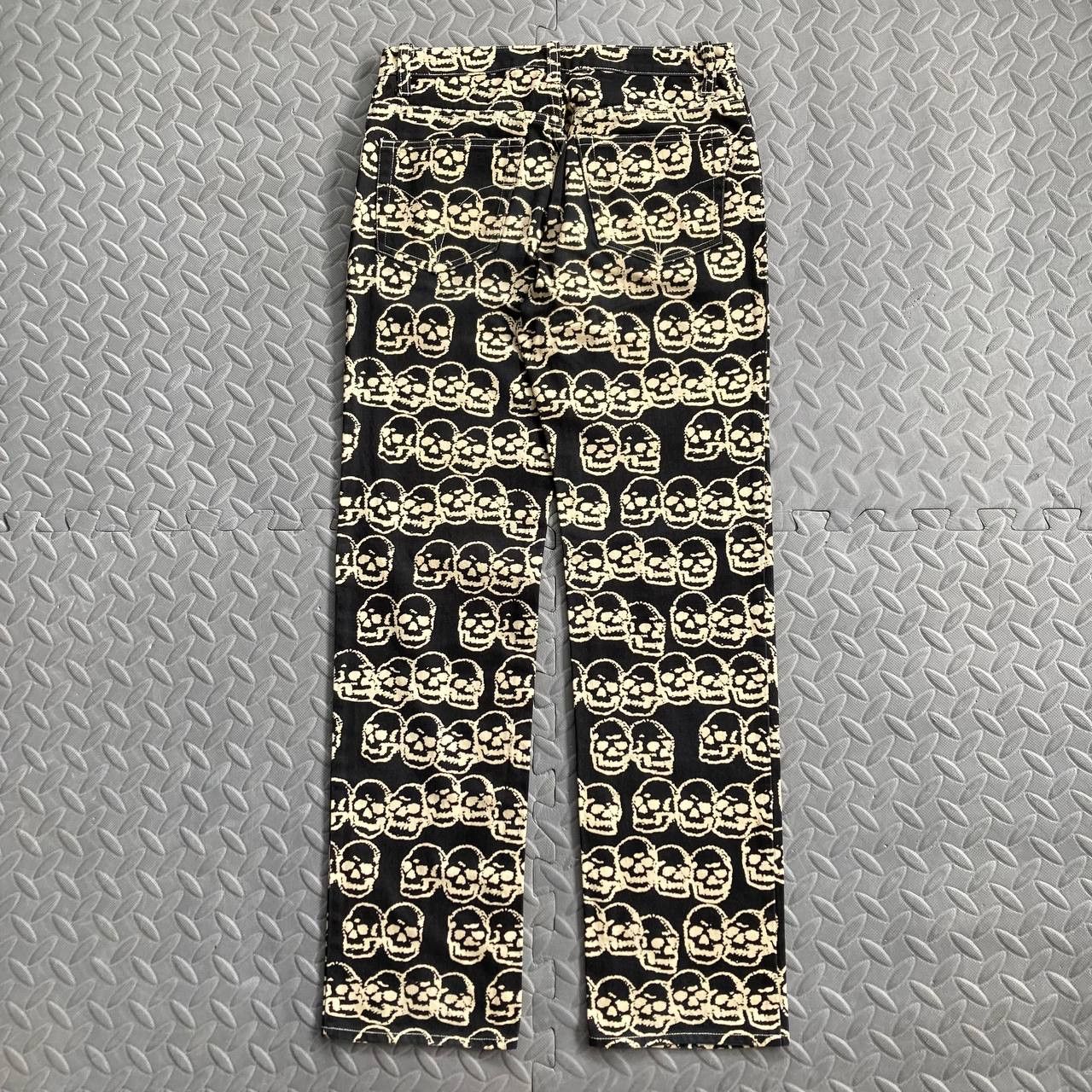 Vintage 1998 Skulls Print Pants