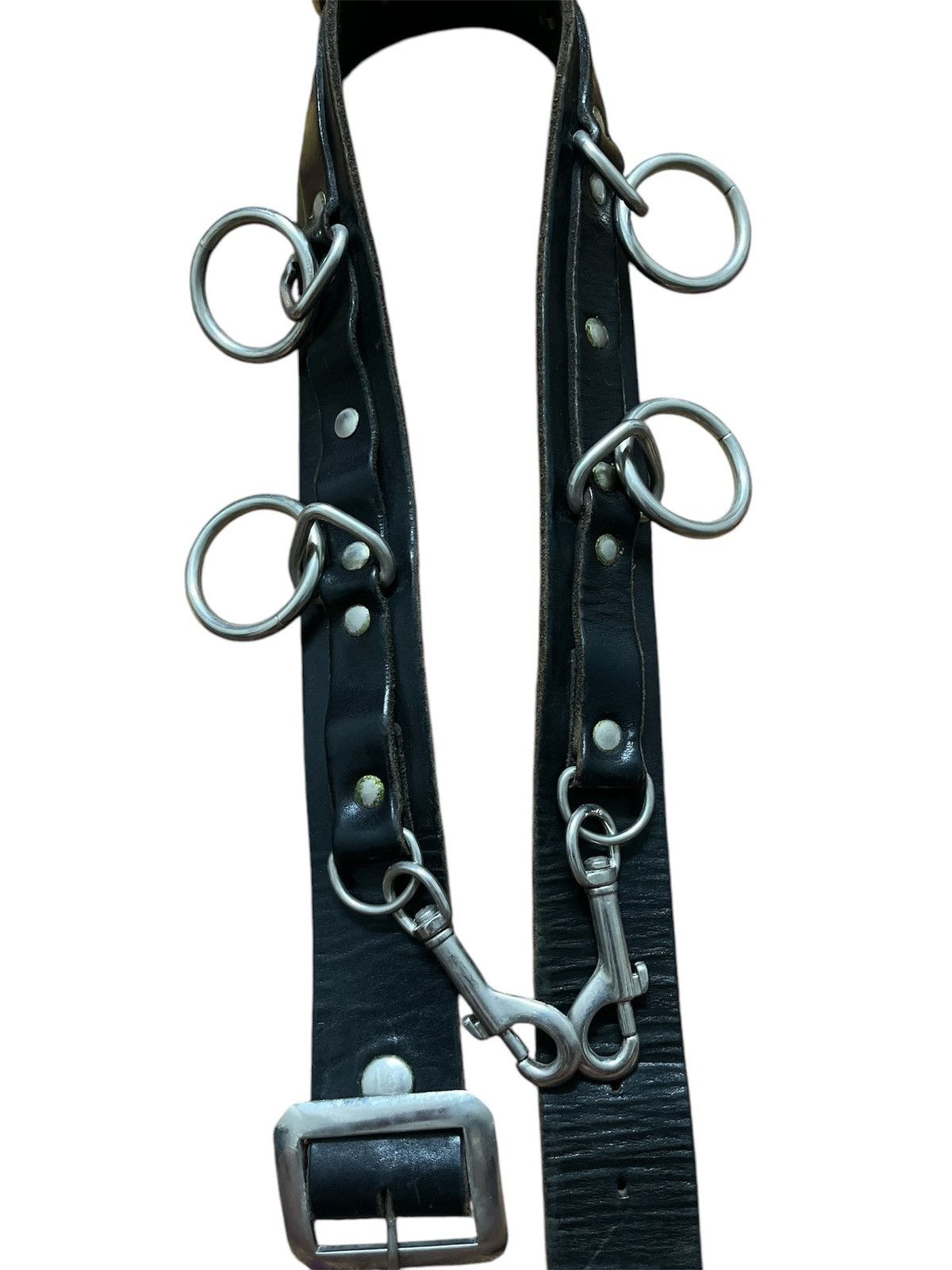 Vintage Handmade Studded Belt Leather x Punk Style Size 32 - 4 Thumbnail