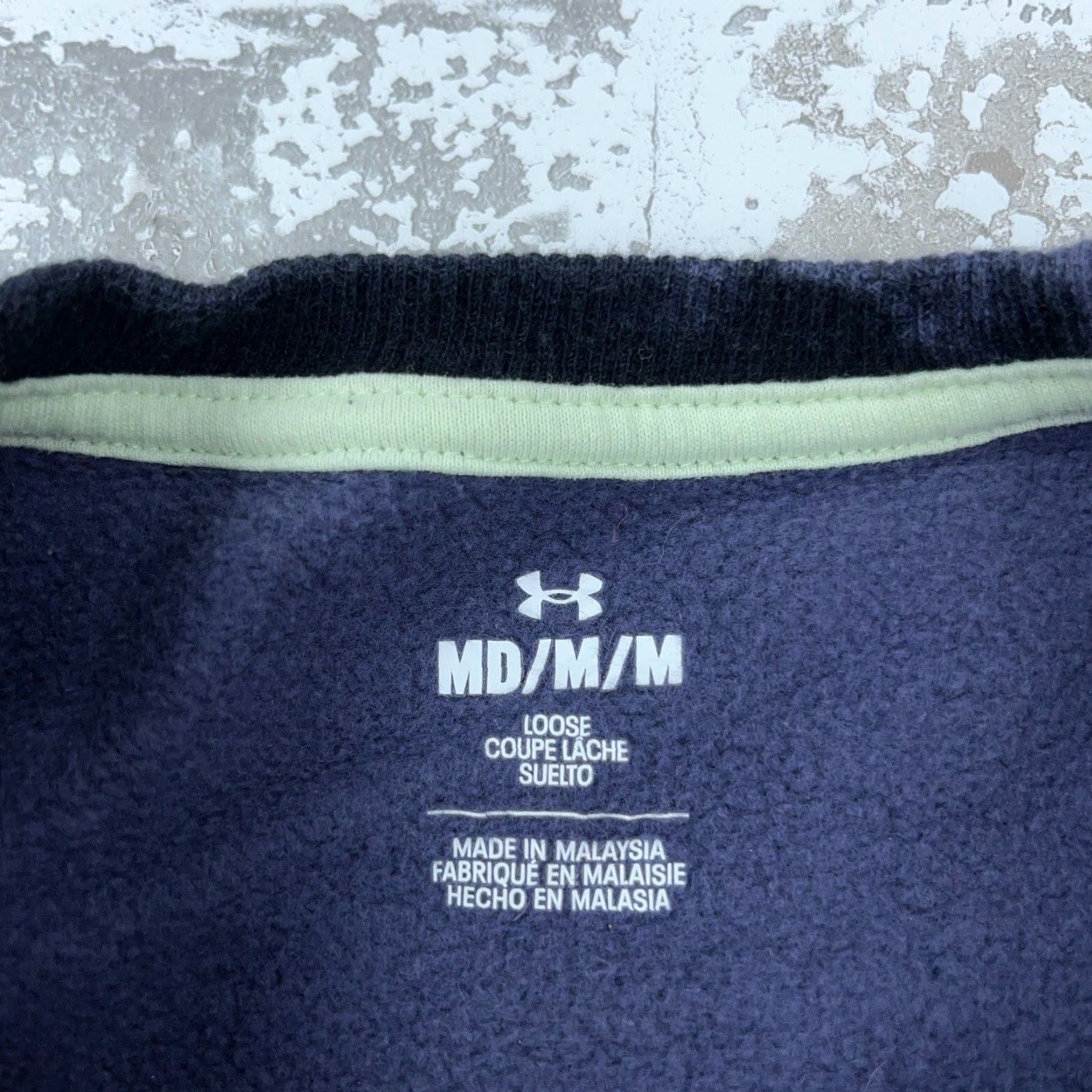 Under Armour Under Armour Sweatshirt Men Medium Black Purple Project Rock Crew Neck Tie Dye Size US M / EU 48-50 / 2 - 3 Thumbnail
