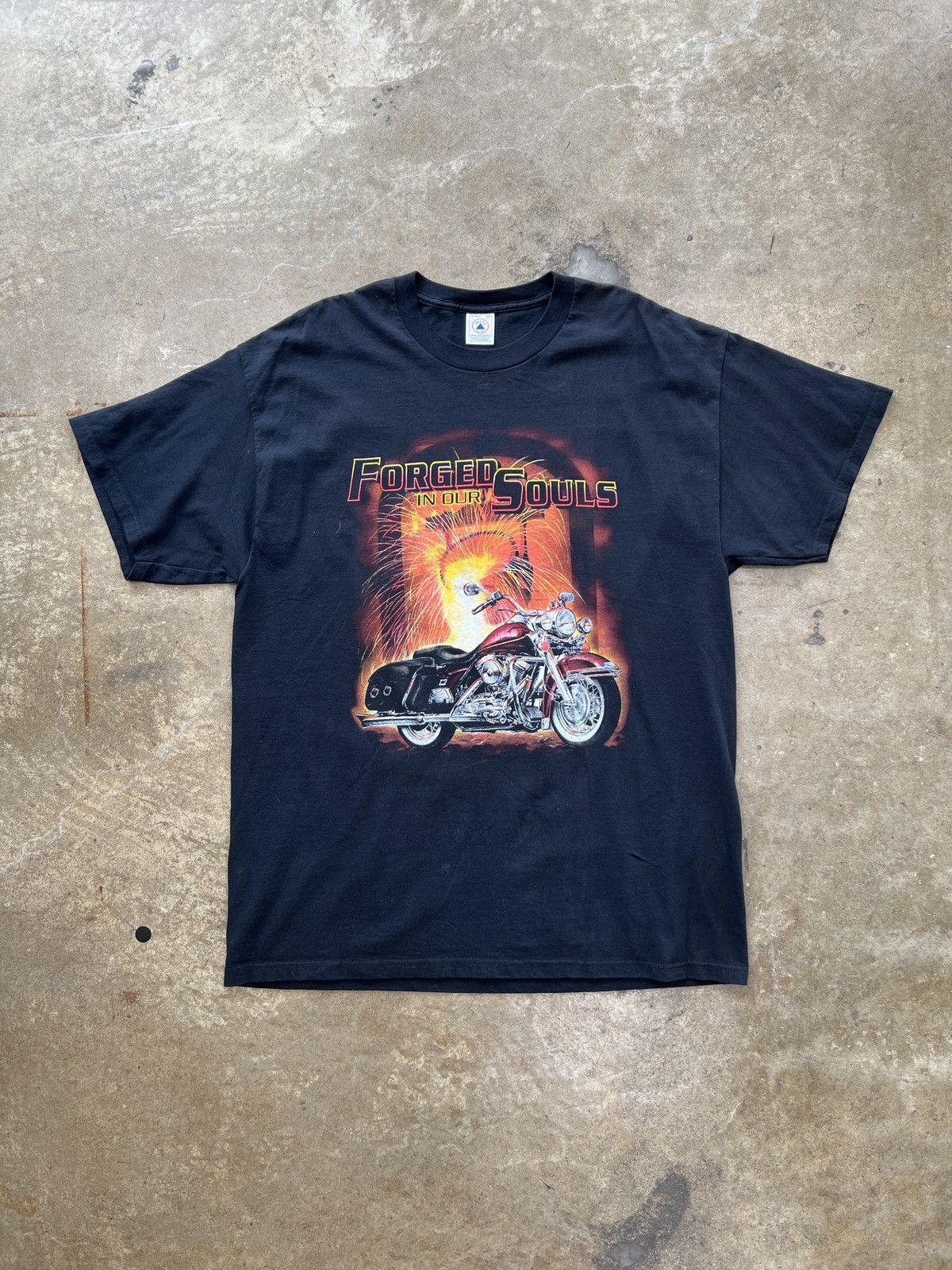 Harley Davidson Vintage 1999 Sturgis Black Hills Rally Forged Souls Tee XL Size US XL / EU 56 / 4 - 5 Thumbnail