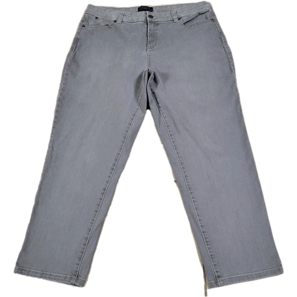 Talbots Talbots Simply Flattering 5 Pockets Gray Capri Jeans 14P Size 36" / US 14 / IT 50 - 5 Thumbnail