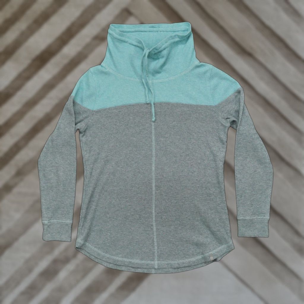 Talbots VINTAGE Talbots Sweater Womens Medium Gray Blue Sweatshirt Casual Mock Neck Size M / US 6-8 / IT 42-44 - 1 Thumbnail