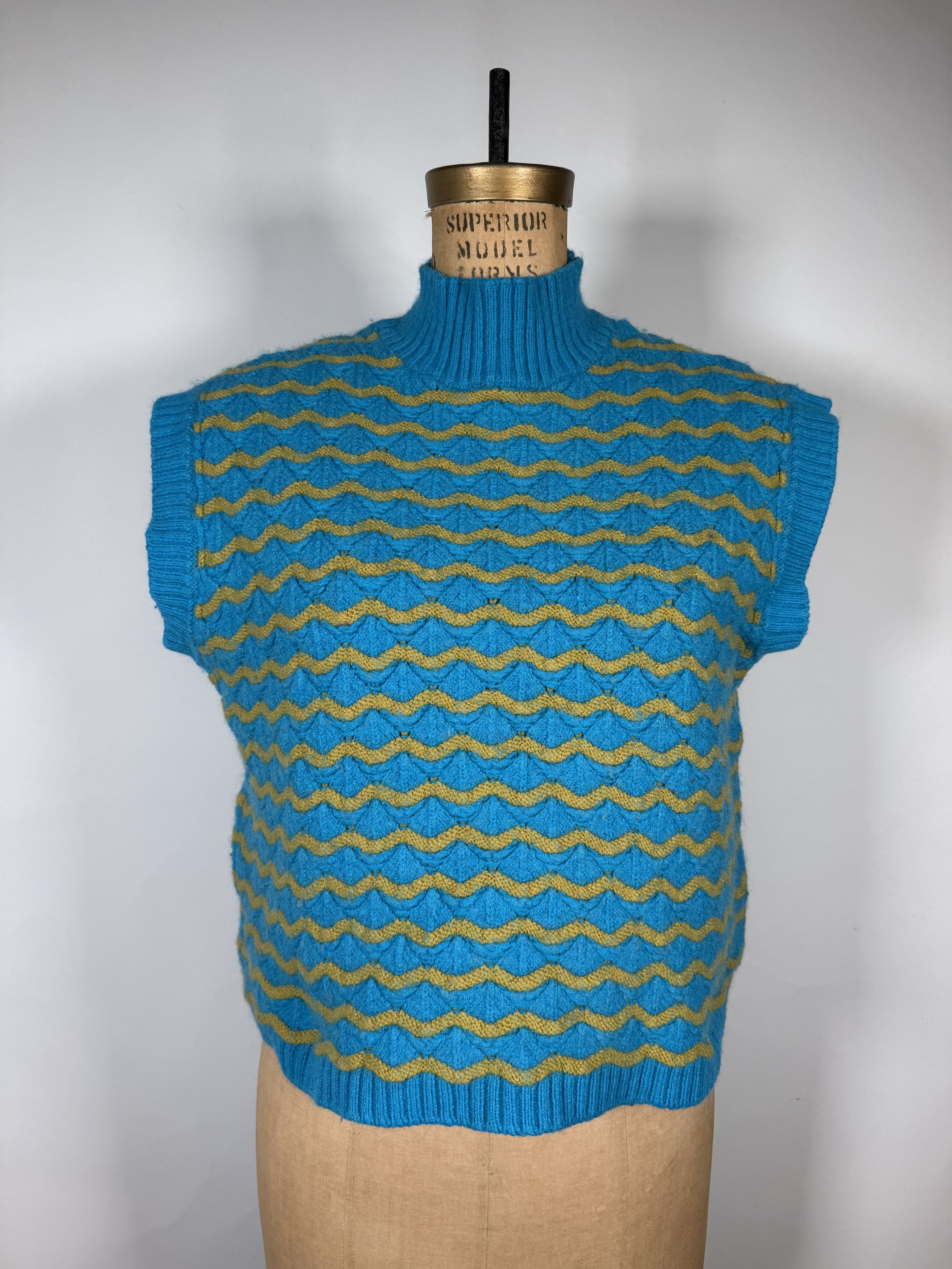 United Colors Of Benetton United Color Of Benetton Sleeveless Sweater Size L / US 10 / IT 46 - 1 Thumbnail