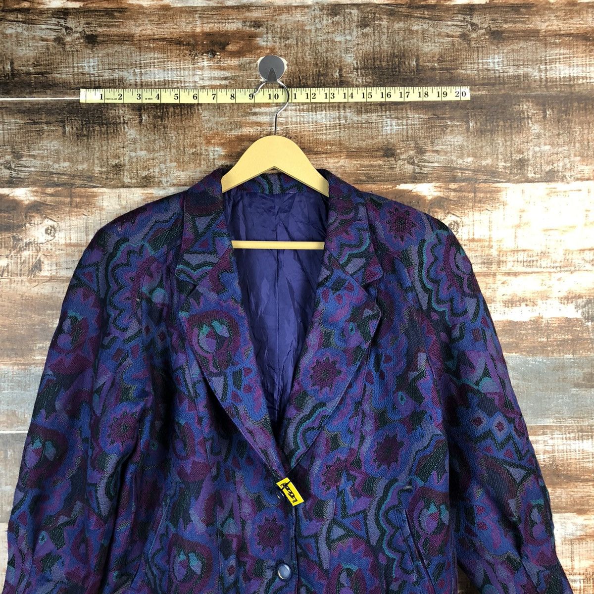 Japanese Brand × Vintage Japanese Brand vintage art Purple Blazzer #A2327 Size M / US 6-8 / IT 42-44 - 2 Thumbnail