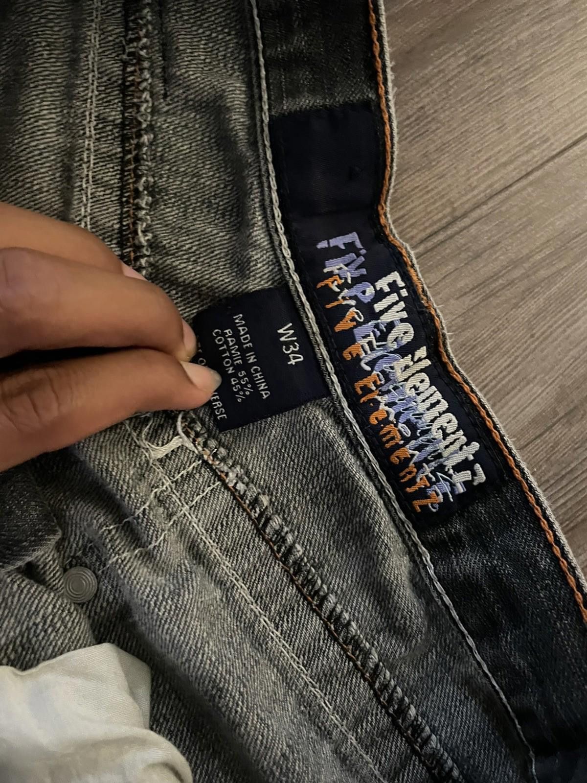 Other Vintage Five Elementz Baggy Distressed Denim Shorts Grey 34 Size US 34 / EU 50 - 2 Thumbnail