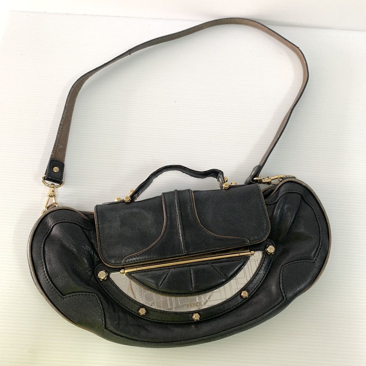 Fendi Fendi Mini Mirror Vanity Leather Small Bag Size ONE SIZE - 3 Thumbnail