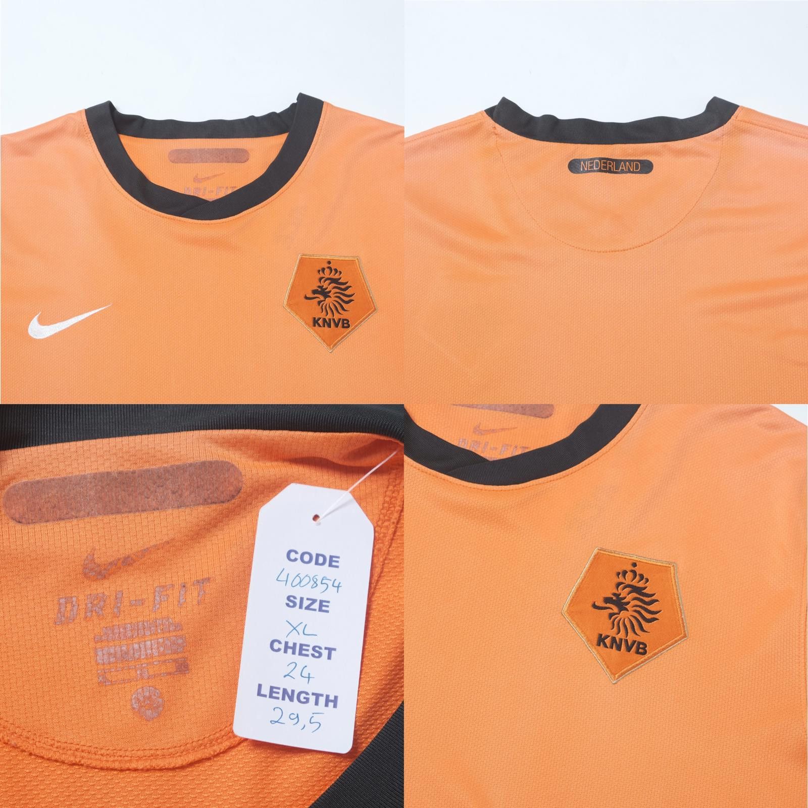 Nike 2010/11 Netherlands Home Shirt Nike (XL) Size US XL / EU 56 / 4 - 4 Thumbnail