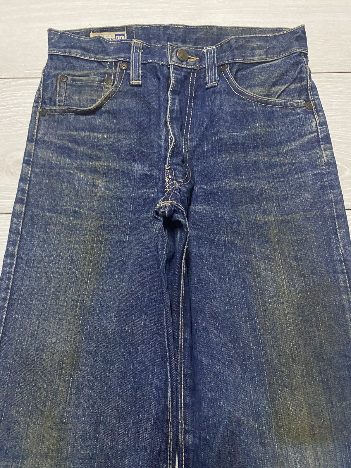 Edwin True Vintage Edwin USA Mud Wash Grunge Flare Jeans Size US 27 - 3 Thumbnail