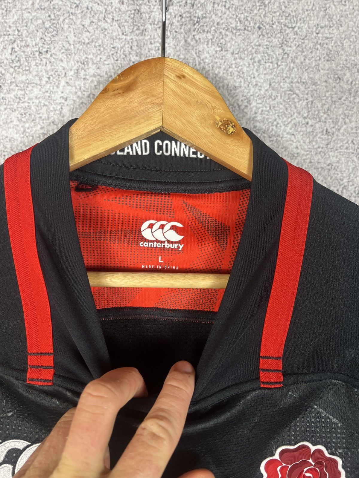 Canterbury of New Zealand Canterbury Vinrage England Union Rugby Jersey Shirt Size US L / EU 52-54 / 3 - 3 Thumbnail