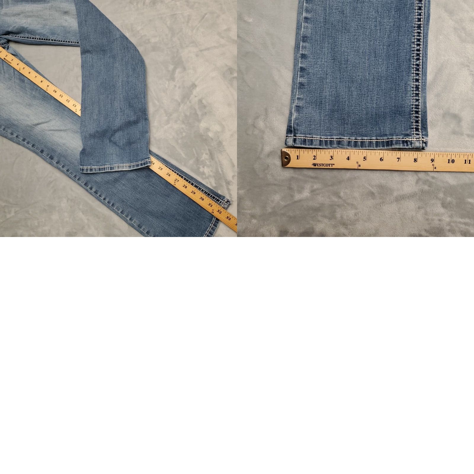 Vintage Cedar Rose Jeans Womens 30 Blue Denim Thick Whipstitch Feathers Western Cowboy Denim Blue Jeans Boots Cut Cowboy Theme Womens Size 30" / US 8 / IT 44 - 11 Thumbnail