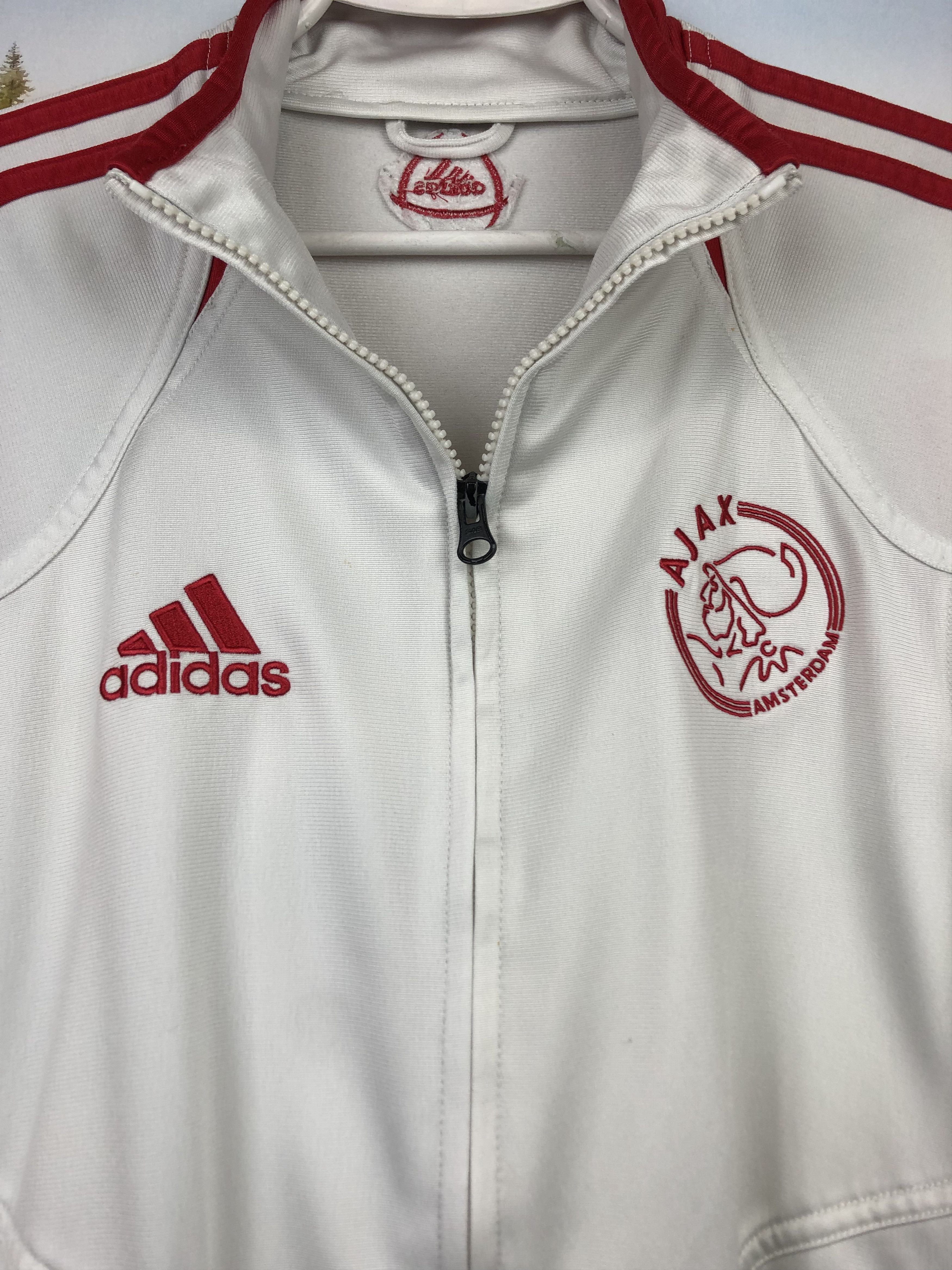 Vintage Adidas Ajax Amsterdam Football Jacket Soccer Track