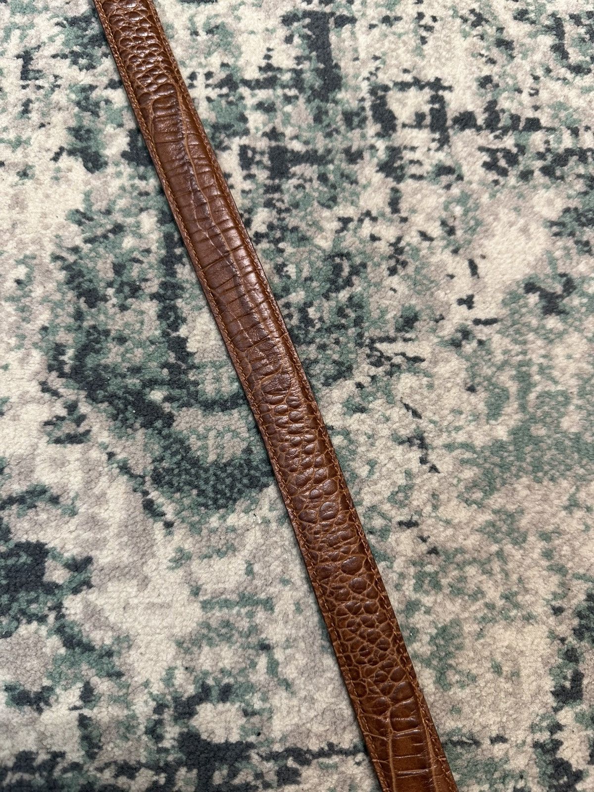 Max Mara × Weekend Max Mara Max Mara Made in Italy Croc Skin Belt Size ONE SIZE - 9 Thumbnail