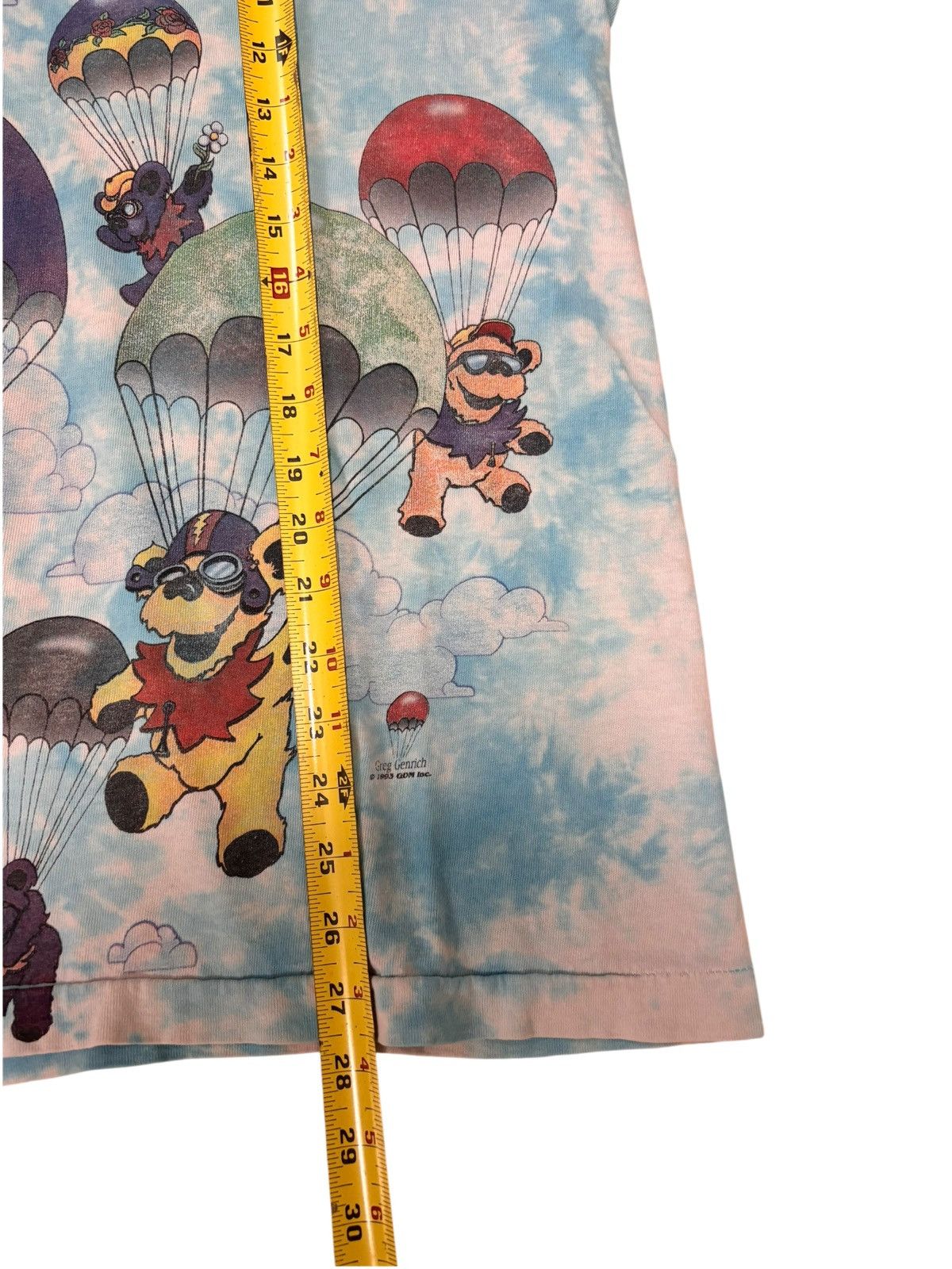 Grateful Dead × Liquid Blue Vintage 1993 Grateful Dead T Shirt SZ L Skydiving Bears AOP Size US L / EU 52-54 / 3 - 8 Thumbnail
