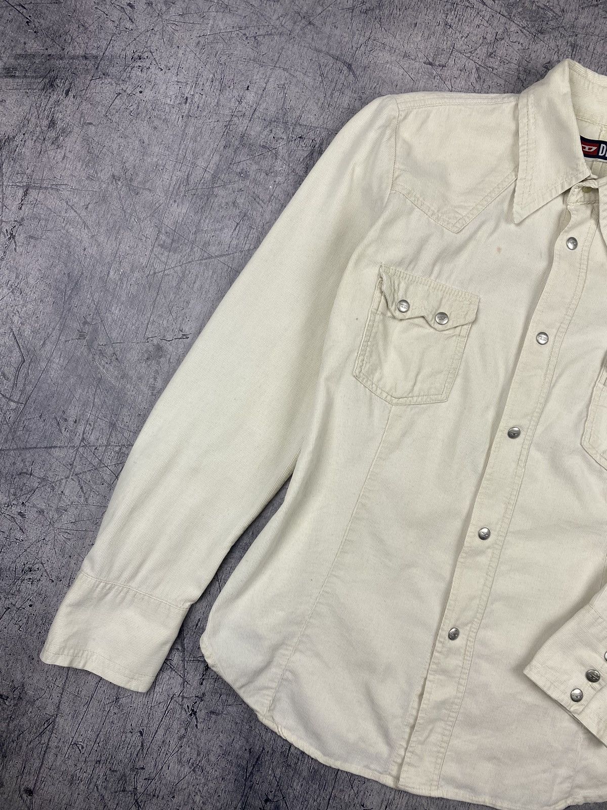 Diesel Vintage Diesel Velvet Button Up Shirt Size M / US 6-8 / IT 42-44 - 3 Thumbnail