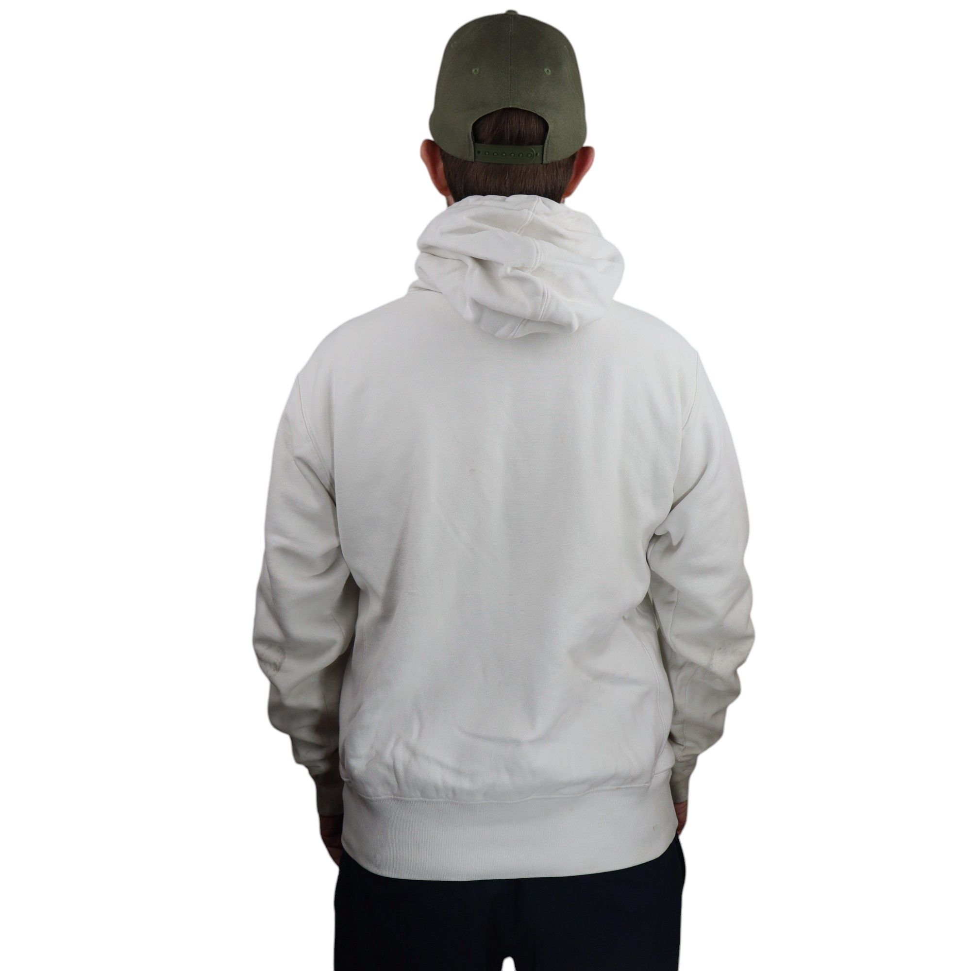 Champion × Vintage Crazy Distressed 90s Champion Reverse Weave Blank Hoodie Size US M / EU 48-50 / 2 - 3 Thumbnail