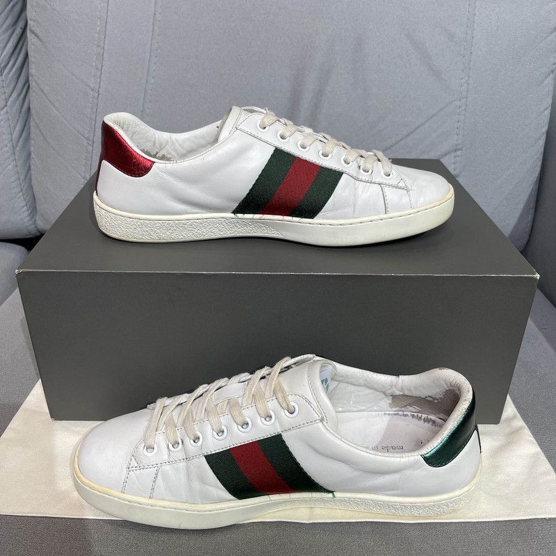 Gucci Gucci ACE Leather Low-Top Fashion Sneakers -2508 Size US 7.5 / EU 40-41 - 7 Thumbnail