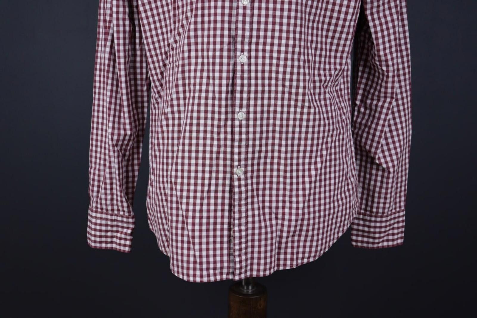 Designer Boggi Milano Red Check Button Down Shirt Size L 42 ? Size US L / EU 52-54 / 3 - 3 Thumbnail