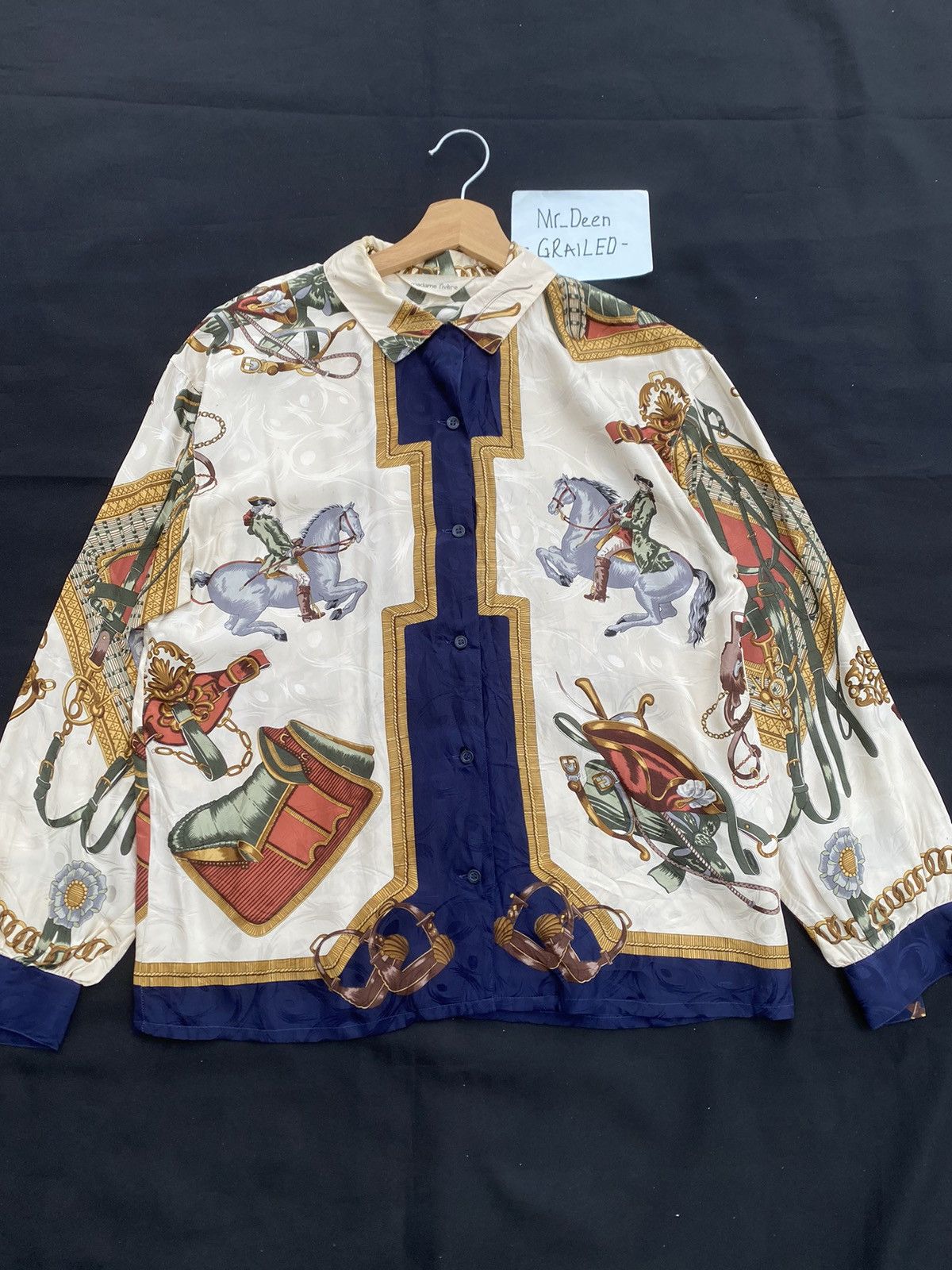 Vintage Rare Vintage Madame Rivere Silk Blouse Size M / US 6-8 / IT 42-44 - 4 Thumbnail