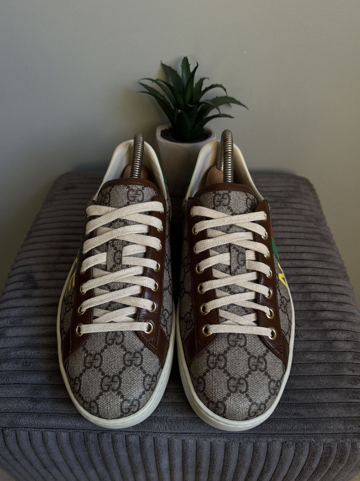 Gucci Gucci Fake Not Ace GG Monogram Sneakers Size US 6.5 / EU 39-40 - 6 Thumbnail