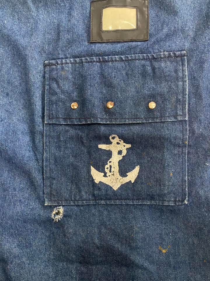 Vintage Vintage Sailor Denim Bag 1940s Size ONE SIZE - 3 Thumbnail
