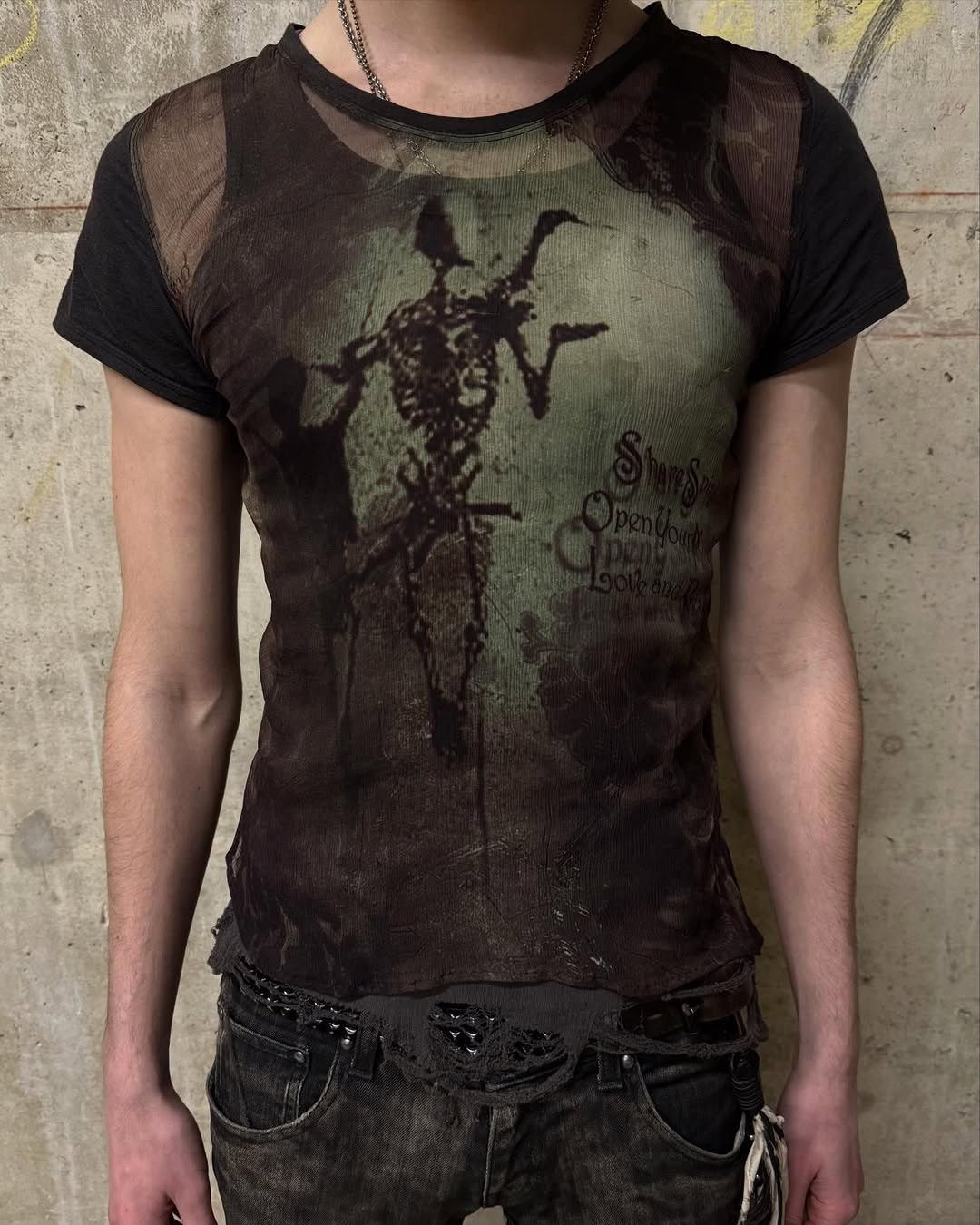 Share Spirit Homme Share Spirit Silk Graphic Short Sleeve Shirt Size US M / EU 48-50 / 2 - 1 Thumbnail