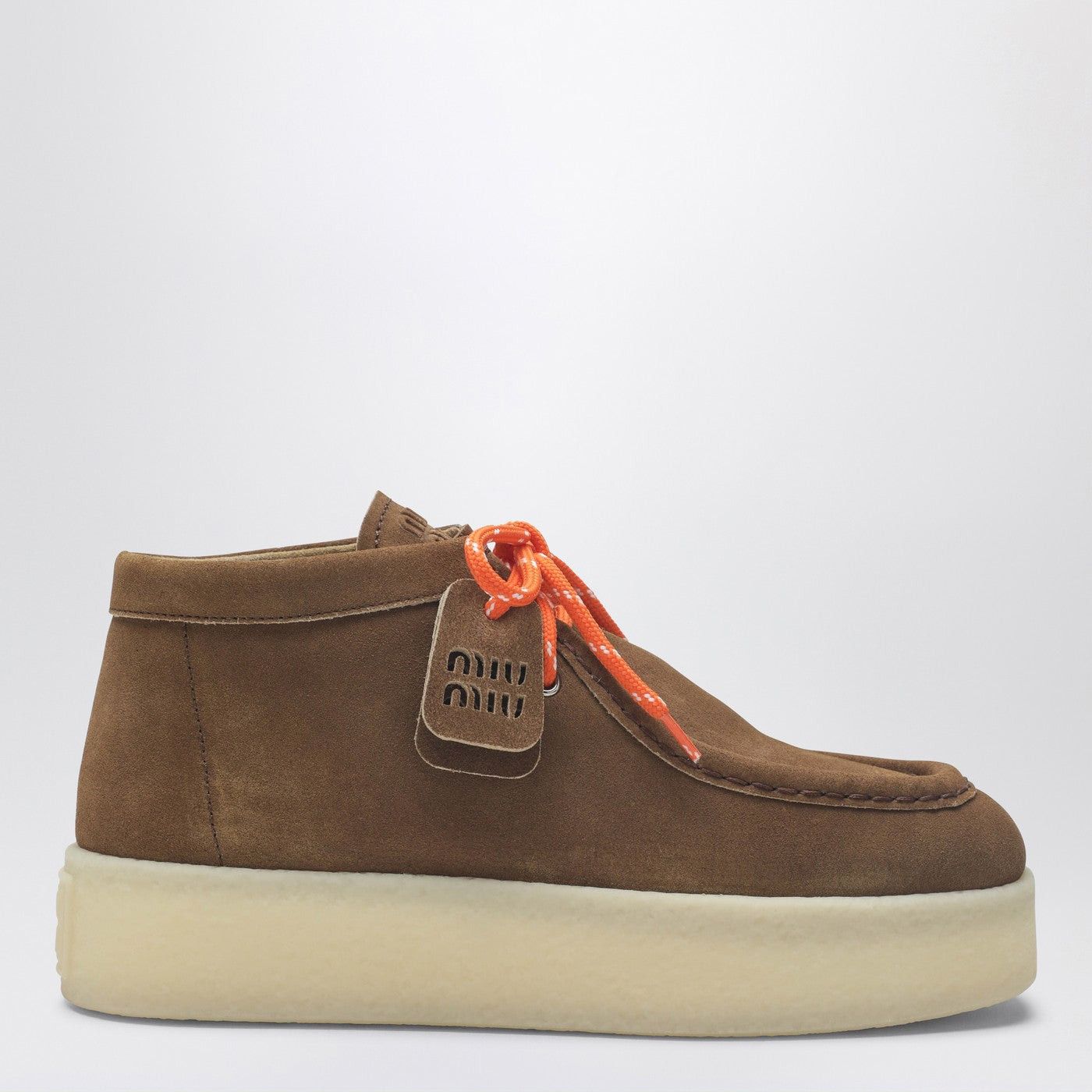Miu Miu Miu Miu Platform Ankle Boots In Cinnamon Suede Size US 10 / IT 40 - 1 Thumbnail