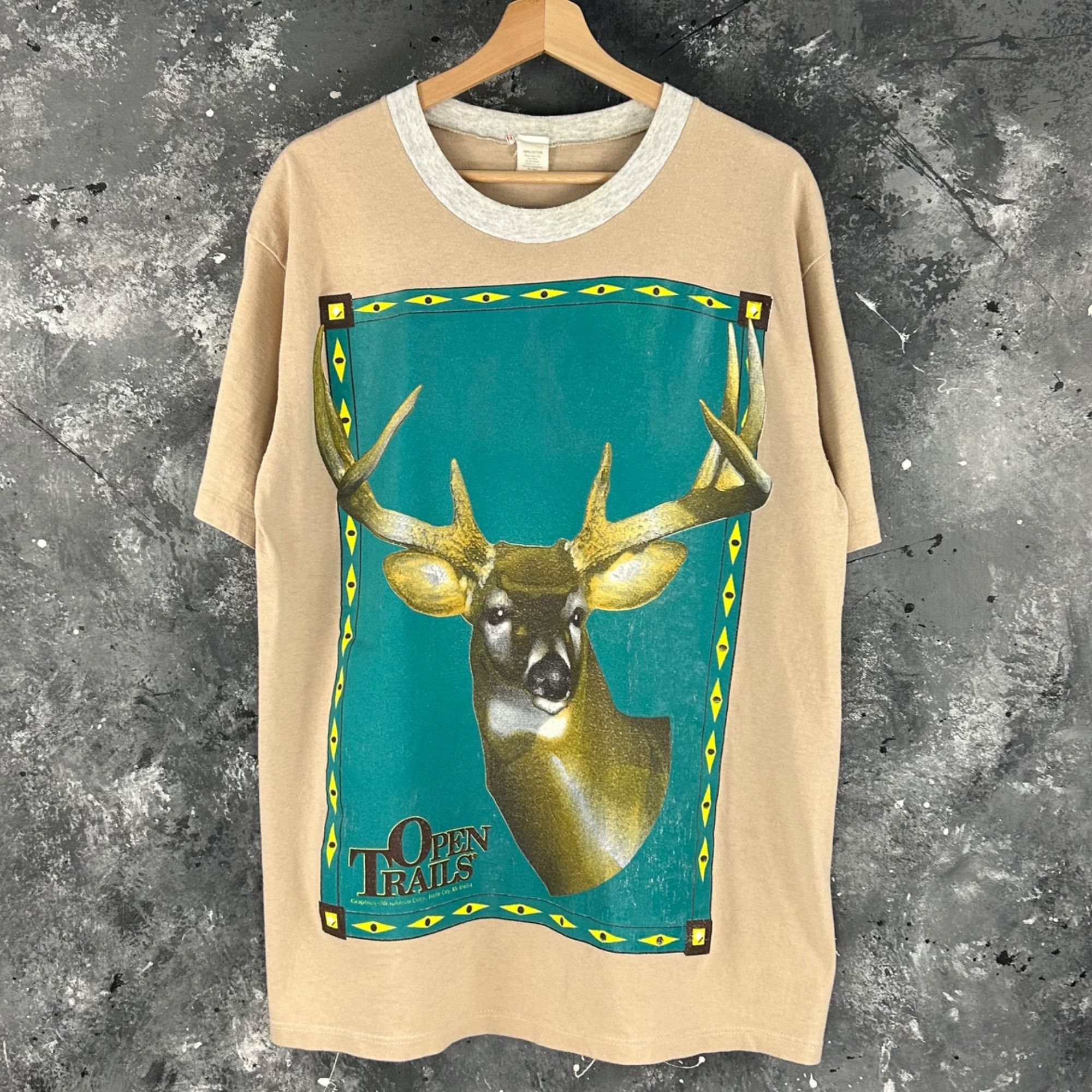 Vintage Vintage 90’s Deer nature shirt Size US L / EU 52-54 / 3 - 1 Thumbnail