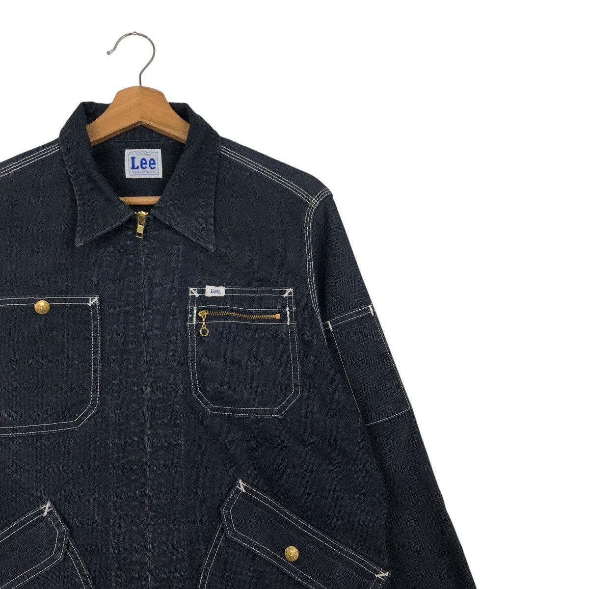 Lee 🔥VINTAGE CHORE ZIPPER JACKET LEE KANSAS USA EST 1889 Size US M / EU 48-50 / 2 - 8 Thumbnail