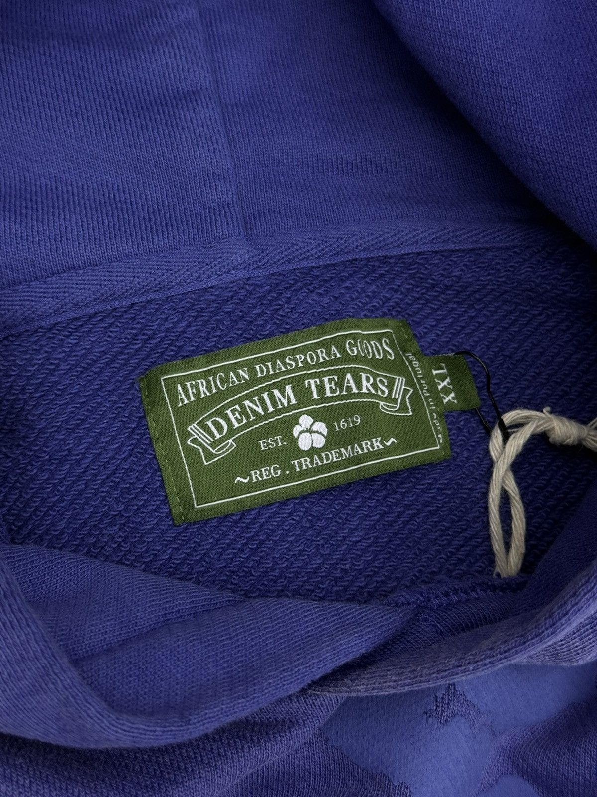 DENIM TEARS Denim Tears BLUE 2025 Cotton Wreath Hoodie XXL (NEW) Size US XXL / EU 58 / 5 - 6 Thumbnail