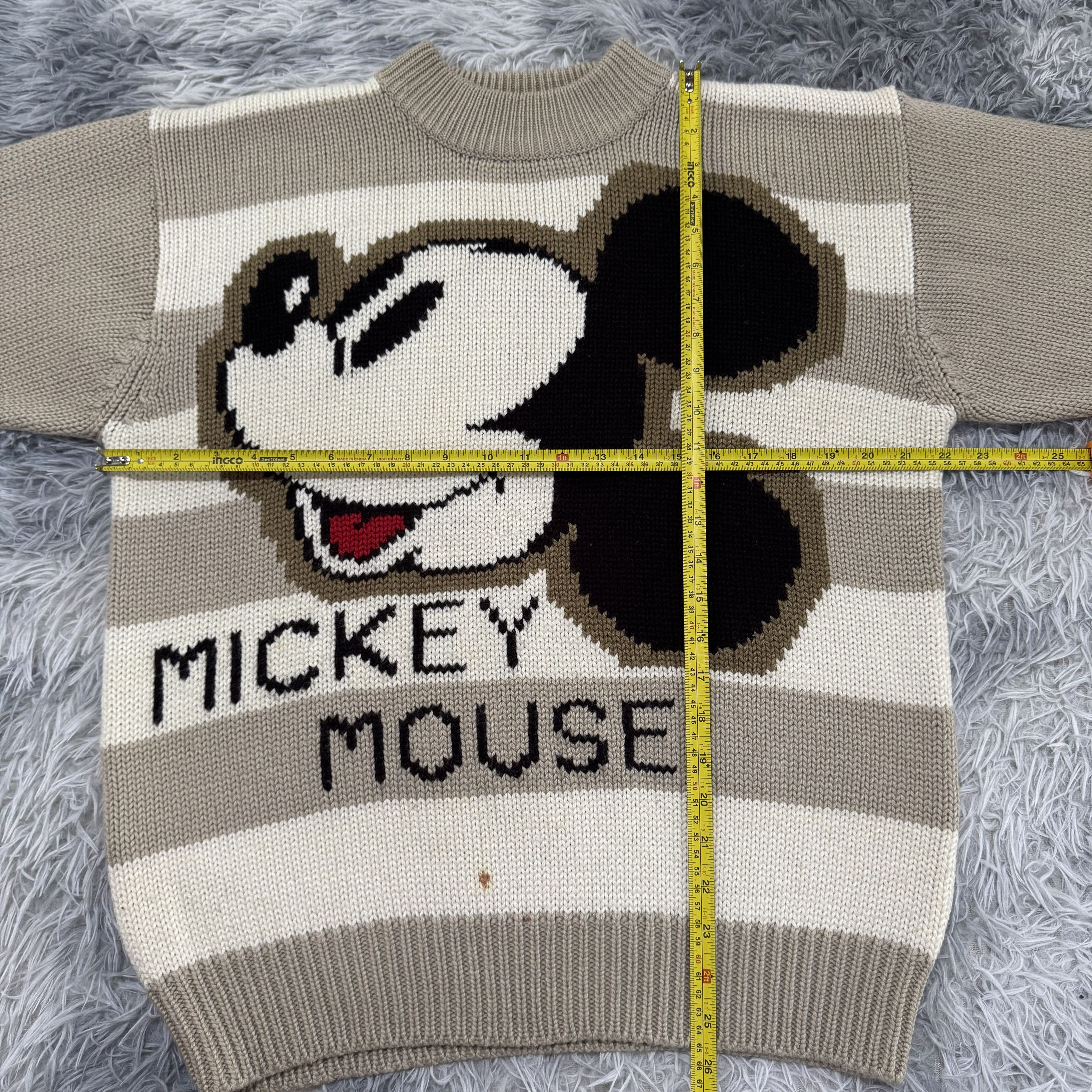 Mickey Mouse Vintage Mickey Mouse Overprint Knit Sweater Streetwear Size US M / EU 48-50 / 2 - 6 Thumbnail