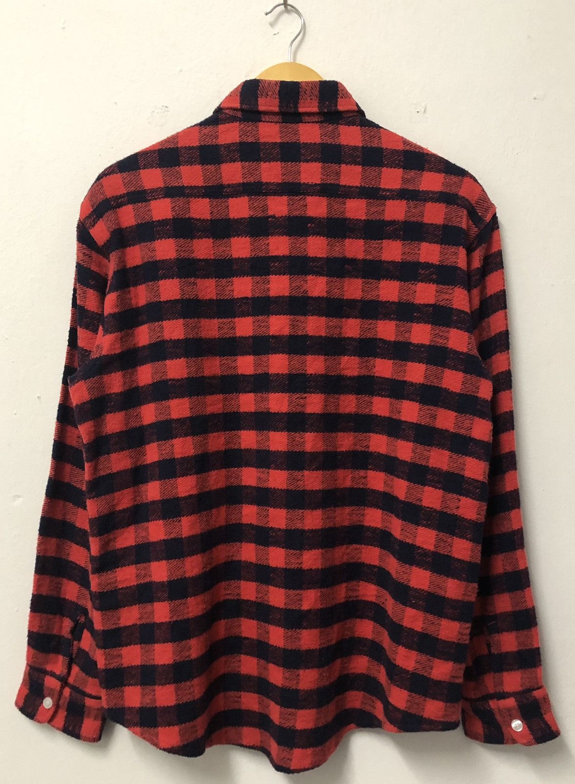 HOLLYWOOD RANCH MARKET Vintage HR Market Wool Check Button Ups Flannel Shirts Size US M / EU 48-50 / 2 - 2 Thumbnail