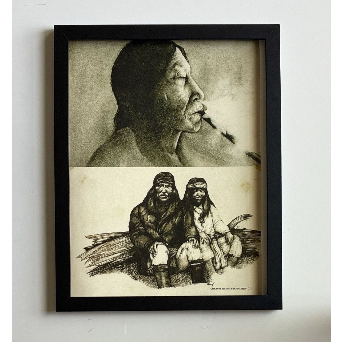 Chrome Hearts × Vintage Chrome Hearts native Americans photo 9x11 Framed poster Size ONE SIZE - 1 Thumbnail