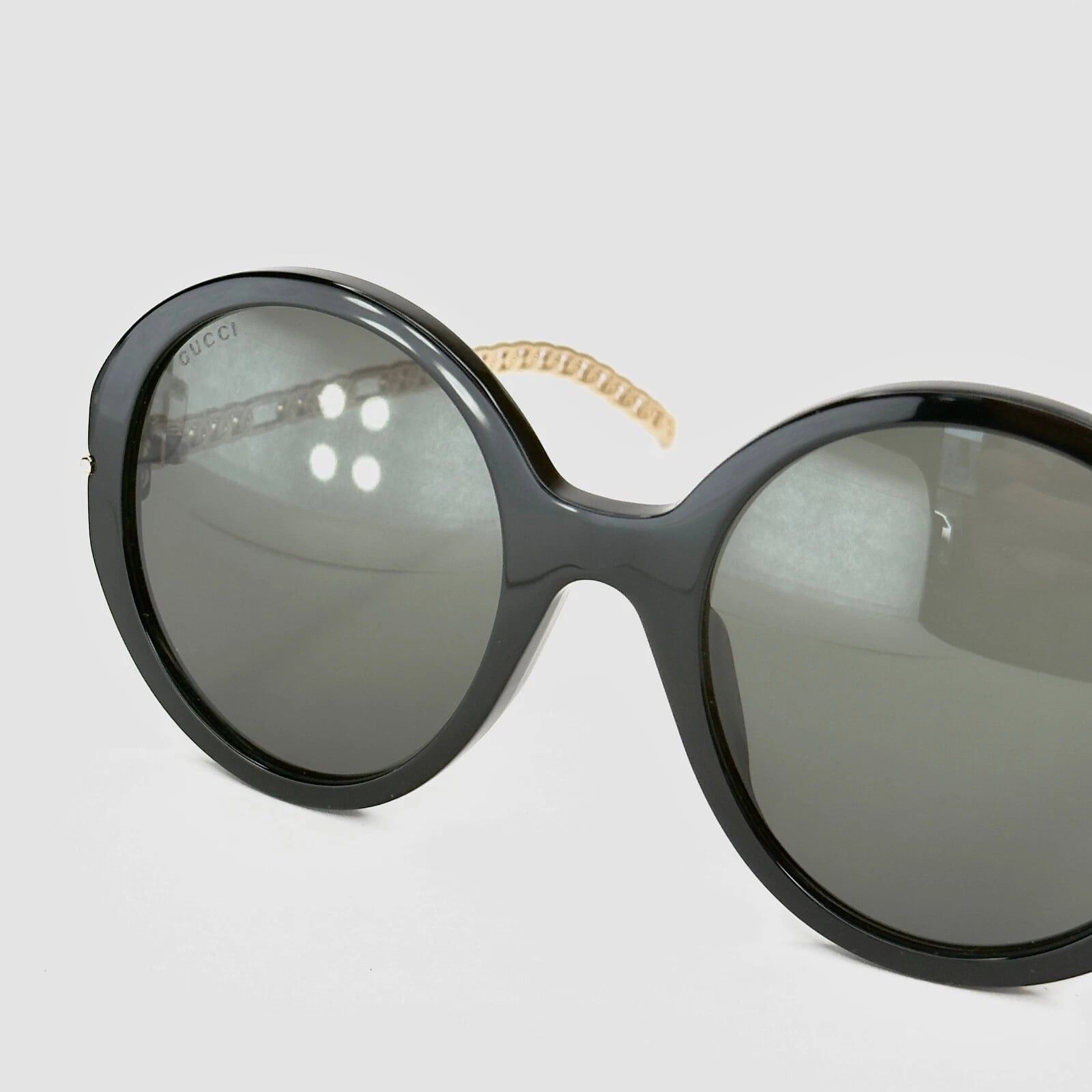 Gucci GUCCI GG0726 CHAIN 0726 Gold Black Heart Logo Detachable 005 Size ONE SIZE - 6 Thumbnail