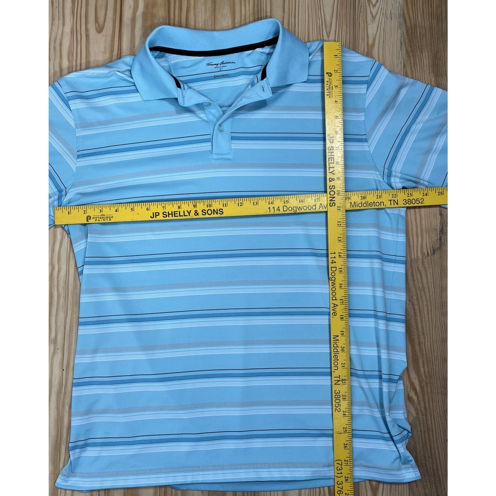 The Armoury Tommy Armour Men's Striped Dri Logic Golf Polo Shirt Size L Size US L / EU 52-54 / 3 - 6 Thumbnail