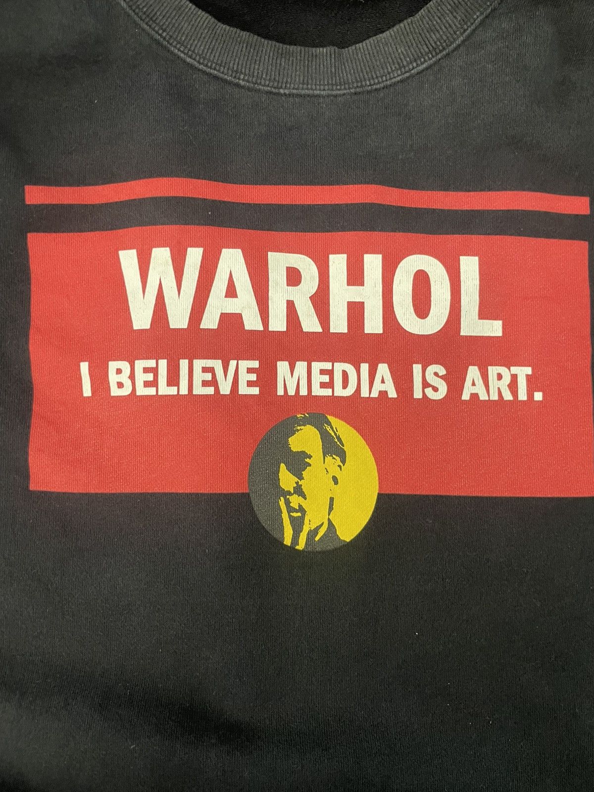 Designer × Vintage vintage Hoodie/sweater Andy Warhol sweatshirt crew neck big Size US M / EU 48-50 / 2 - 8 Thumbnail
