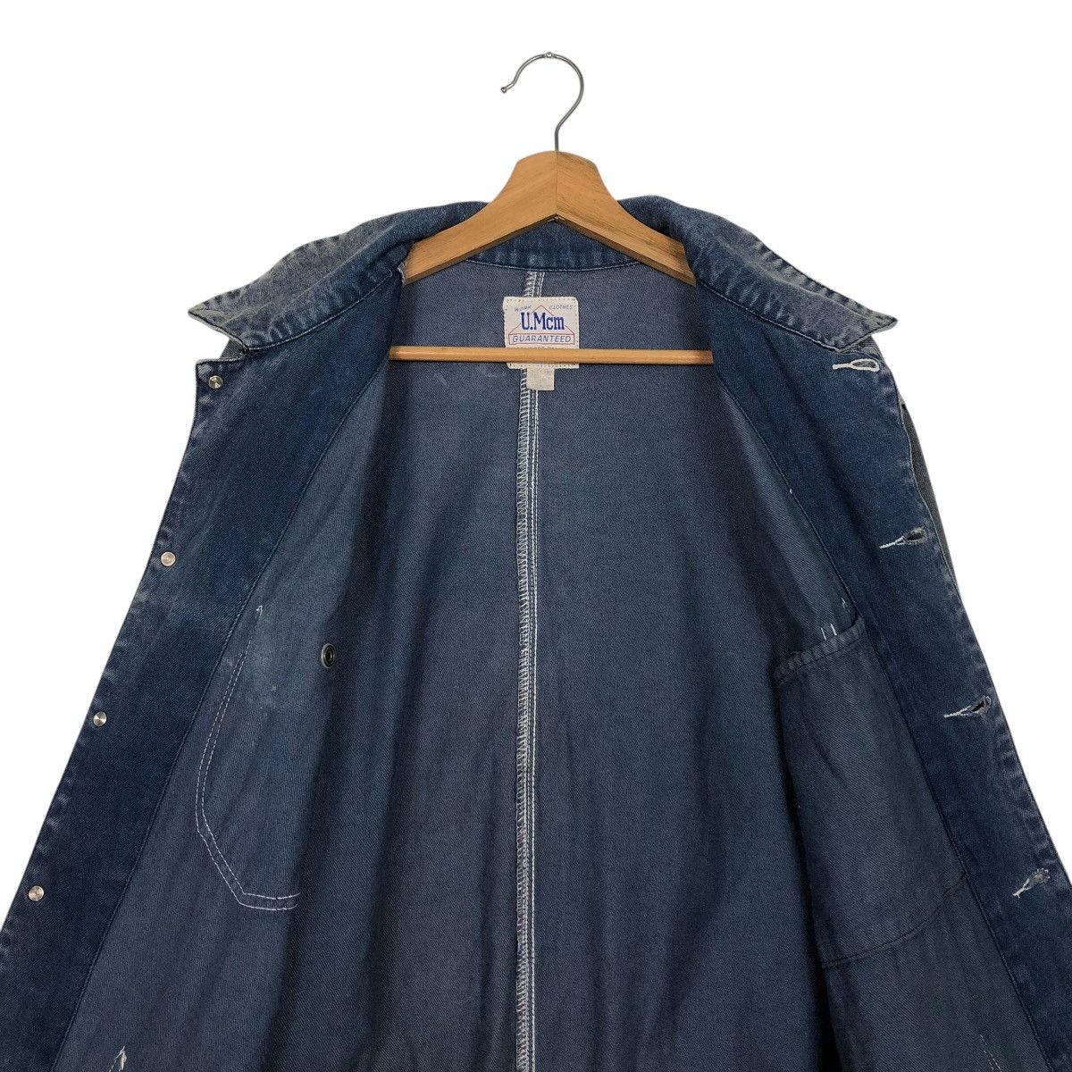 Japanese Brand 🔥VINTAGE CHORE DENIM JACKET U.MCM UNION MADE ISSEY MIYAKE Size US L / EU 52-54 / 3 - 16 Thumbnail