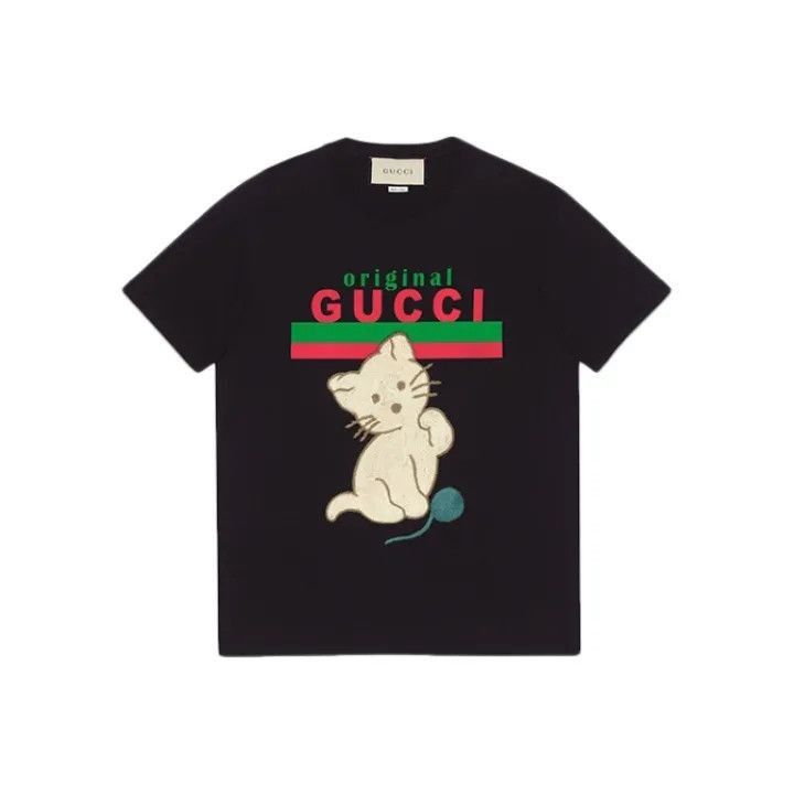 Gucci Gucci Cat Cartoon Graphic Short Sleeve T-Shirt-2507 Size XS / US 0-2 / IT 36-38 - 7 Thumbnail